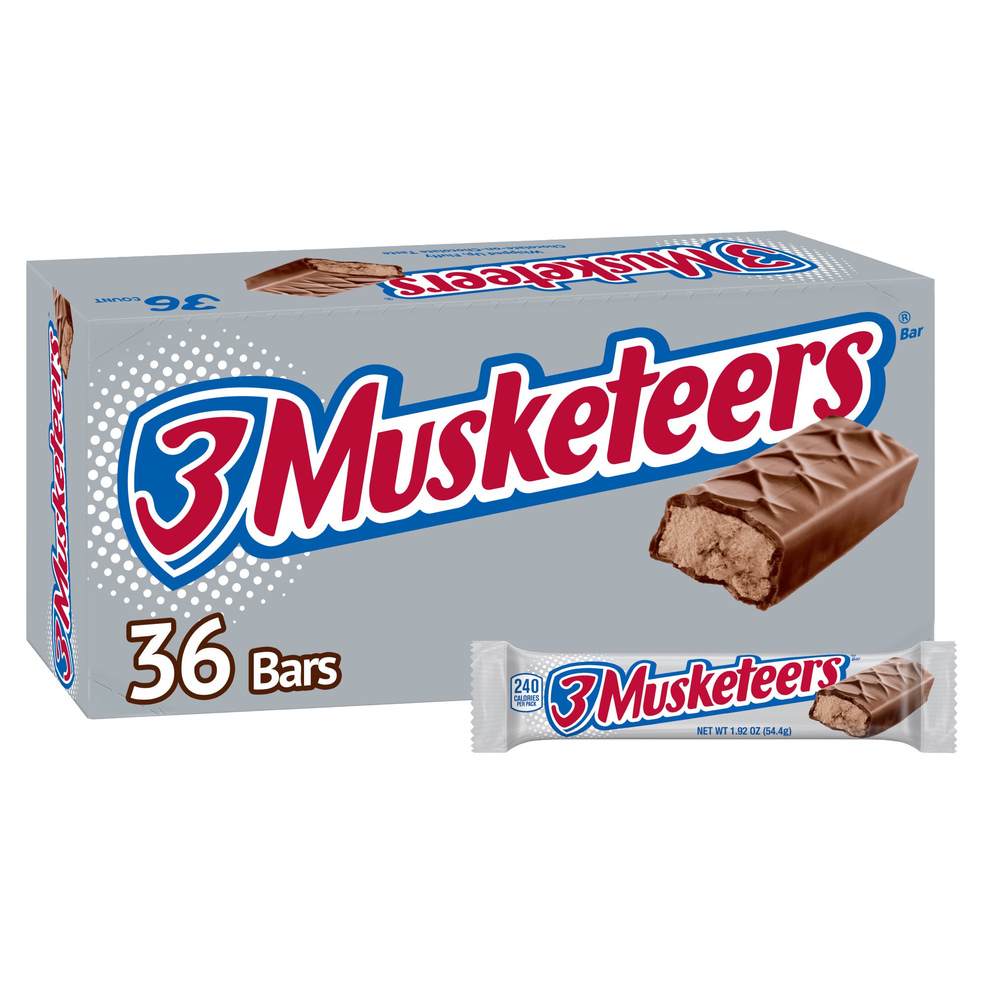 3 MUSKETEERS CANDY BARS 36 CT/1.92 OZ - Image 1