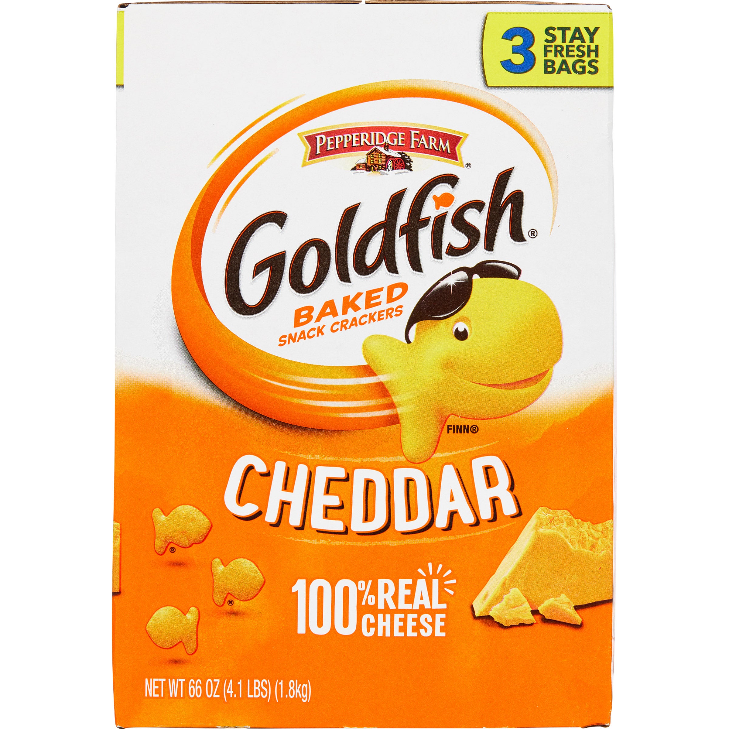 PEPPERIDGE FARM GOLDFISH CRACKERS 66 OUNCE BOX - Image 1