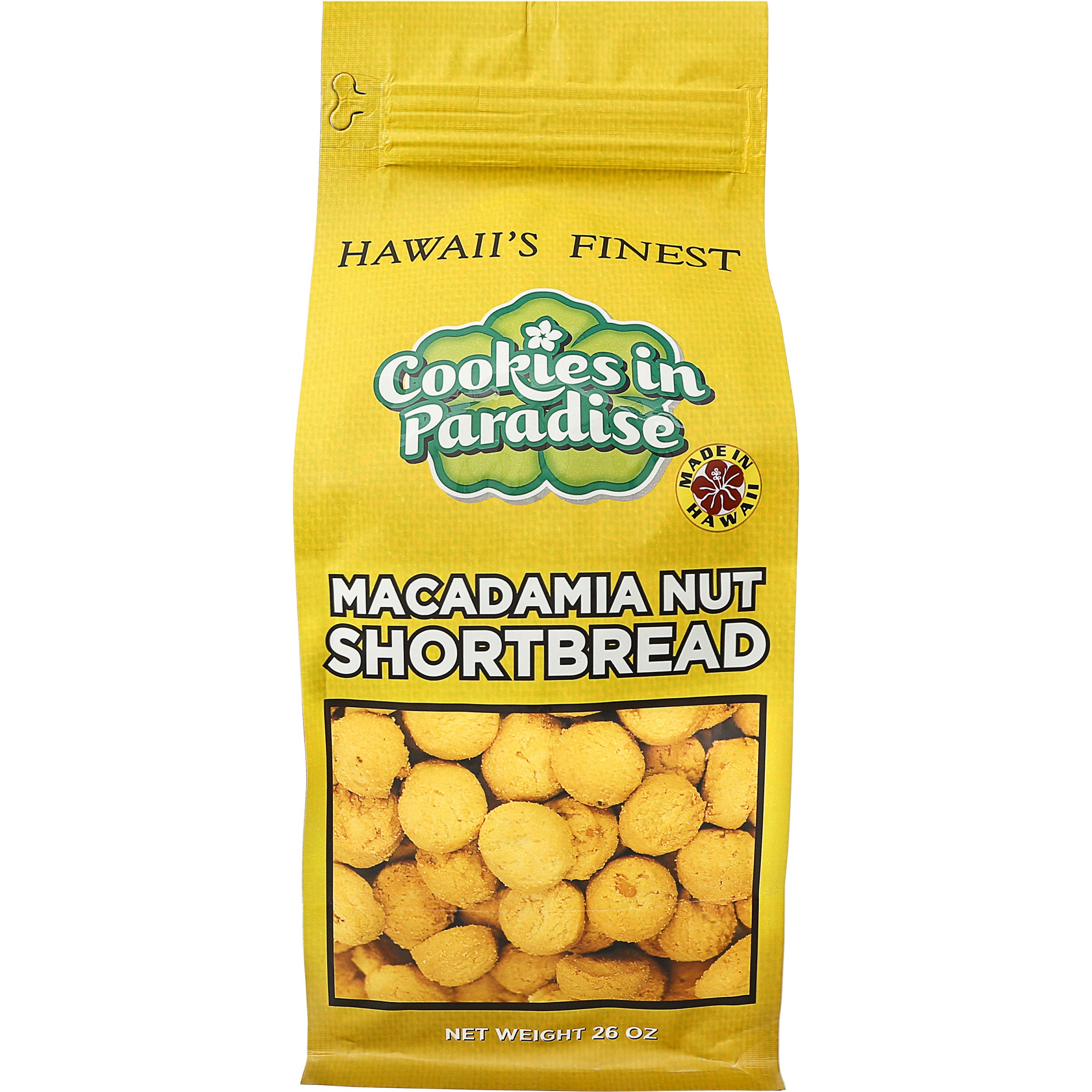 COOKIES IN PARADISE MAC SHRTBREAD COOKIES 26 OZ