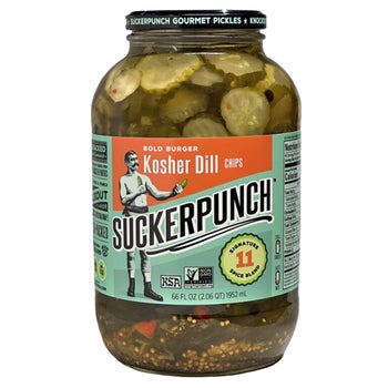 SUCKERPUNCH KOSHER DILL CHIPS 66 OZ