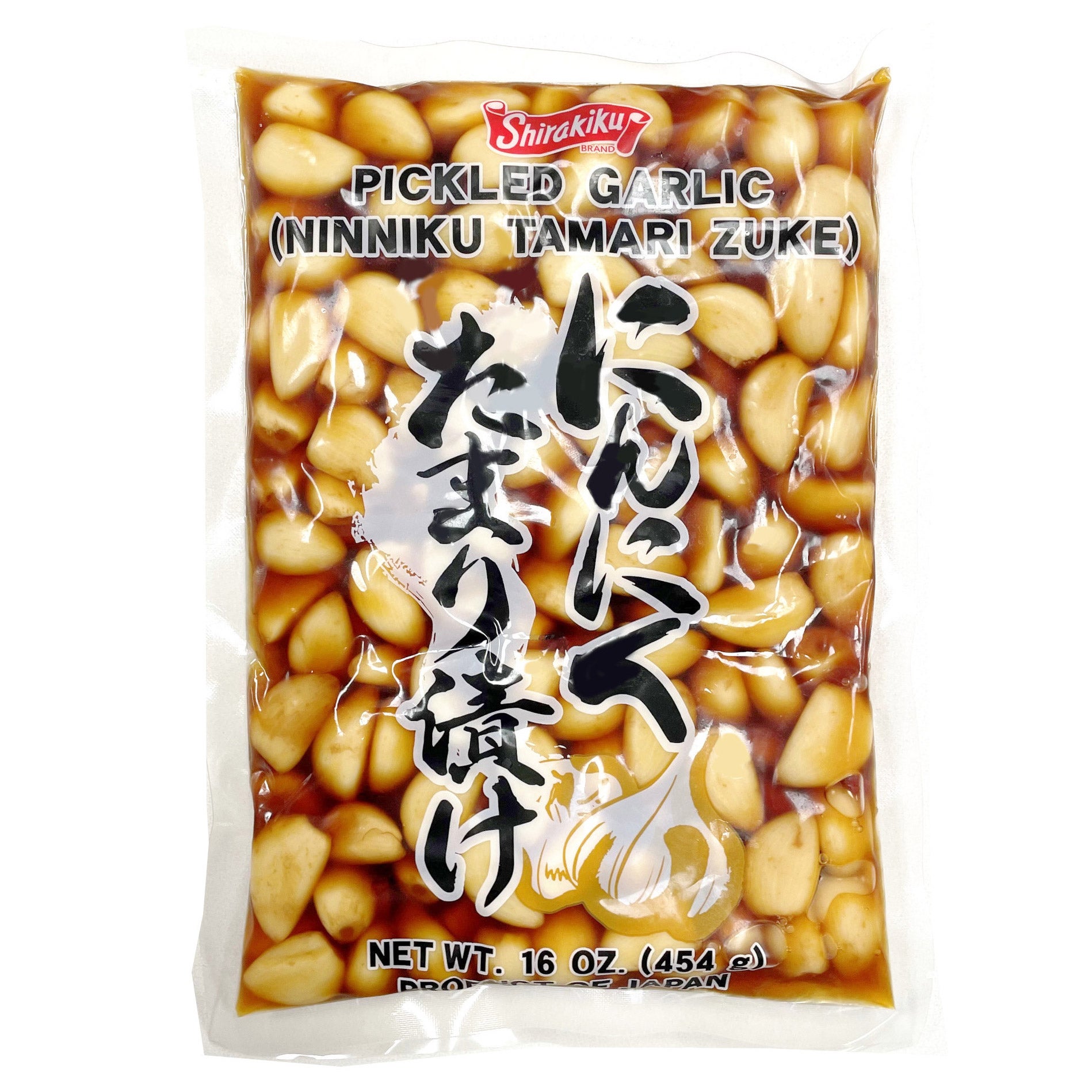 SHIRAKIKU SHOYU PICKLED GARLIC 16 OZ / 1 LB