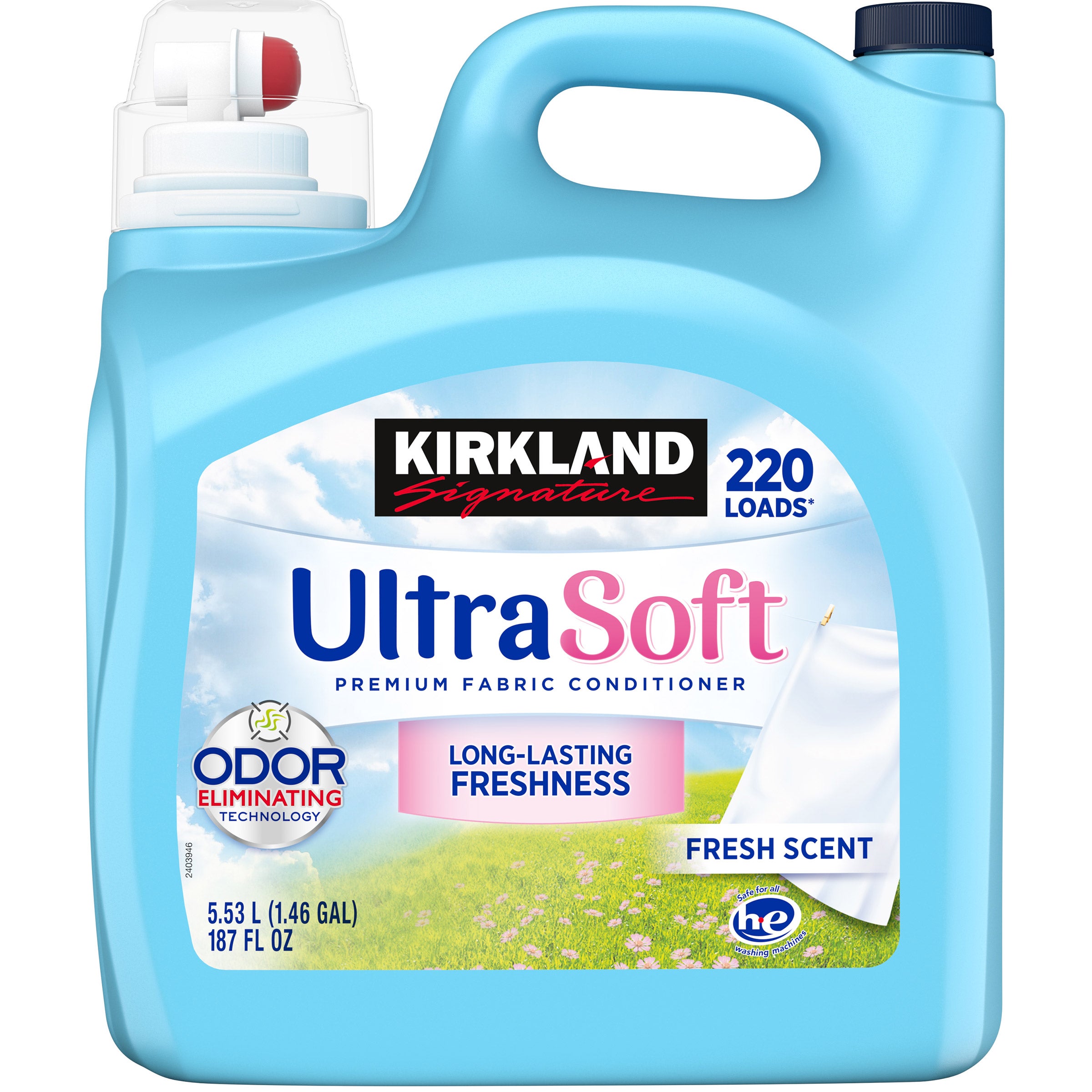 KIRKLAND SIGNATURE ULTRA FABRIC SOFTENER 220 LOADS/187 OZ