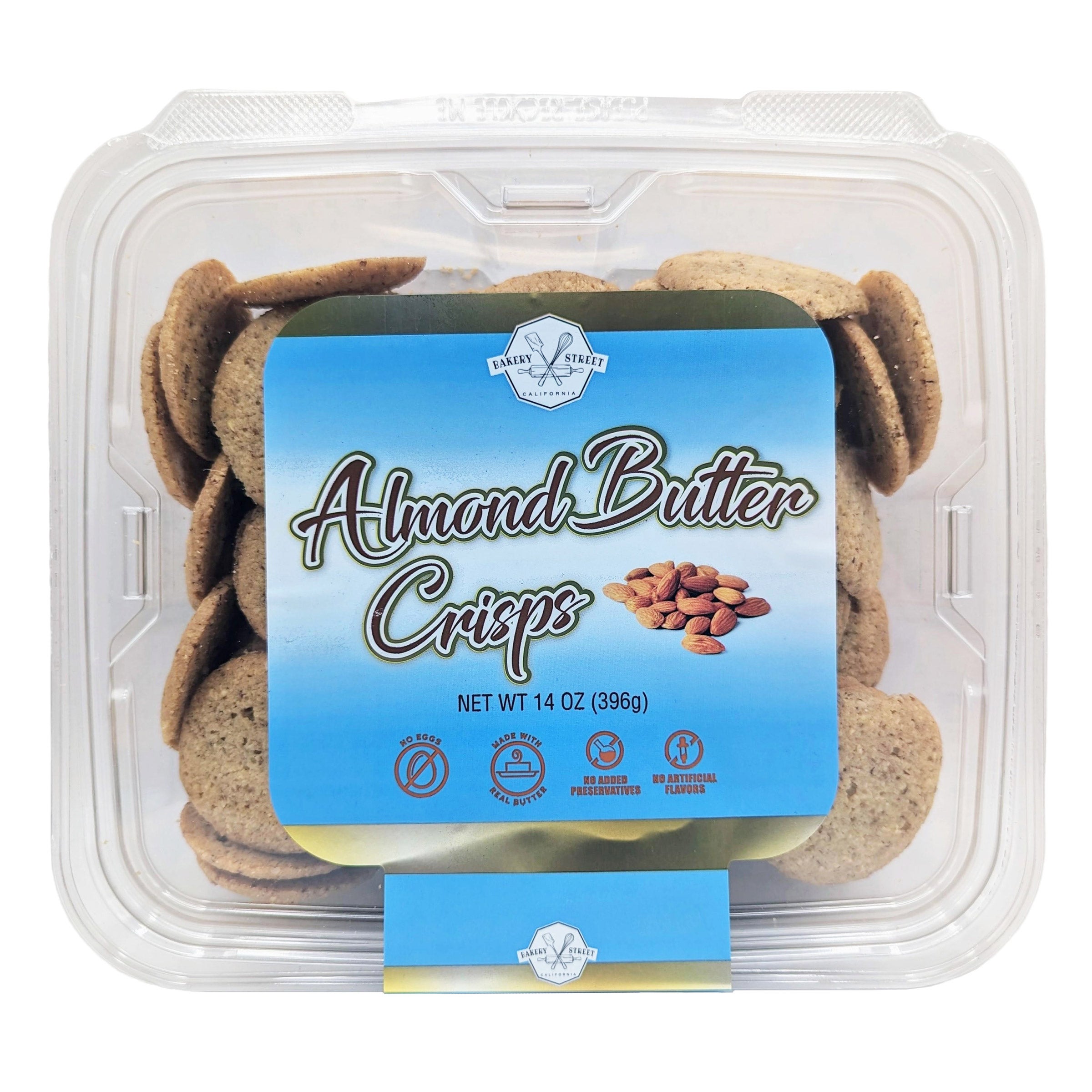 BAKERY STREET ALMOND BUTTER CRISPS 14 OUNCES