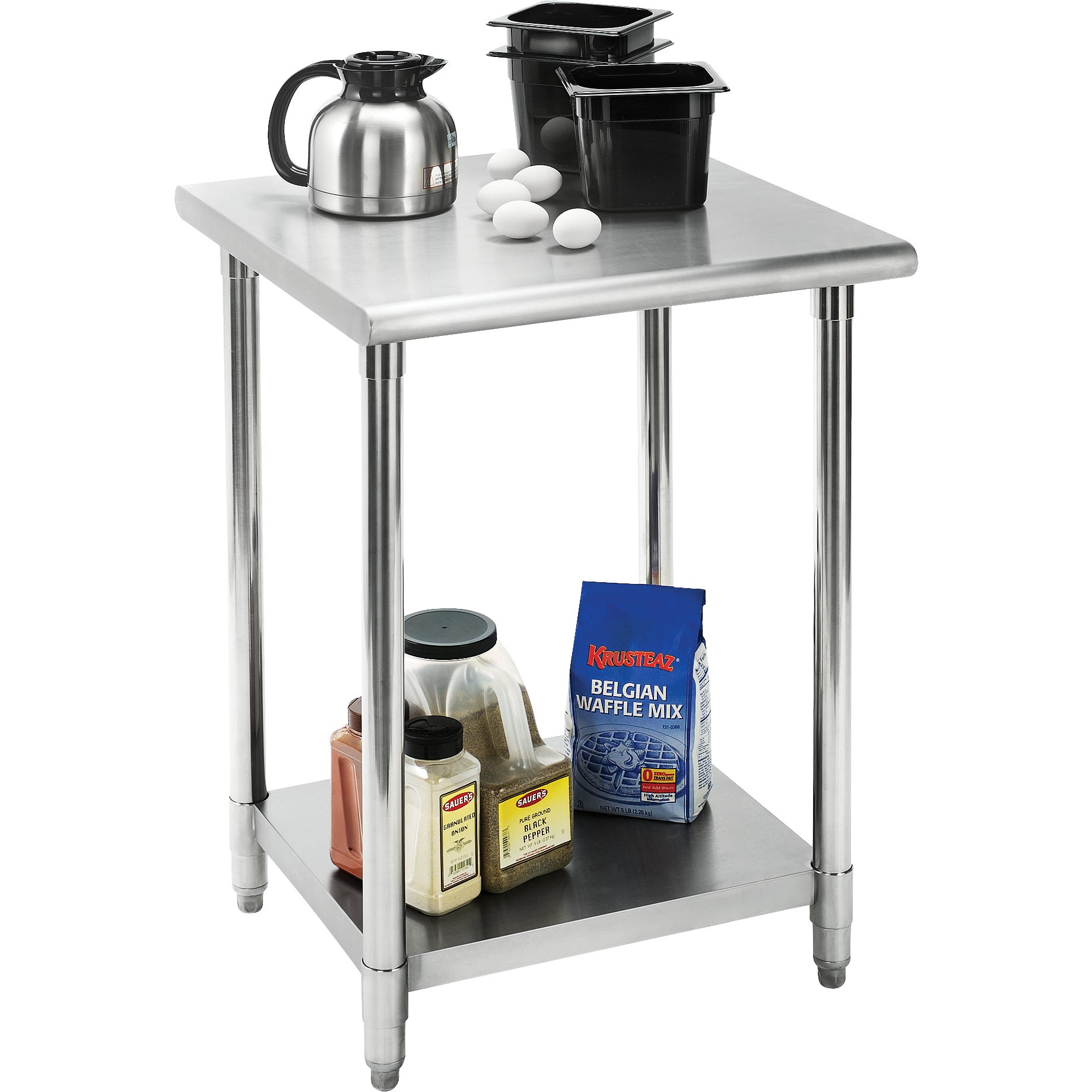 TRINITY STAINLESS SQUARE TABLE 24¨W X 24¨D X 34.75¨H - Image 1