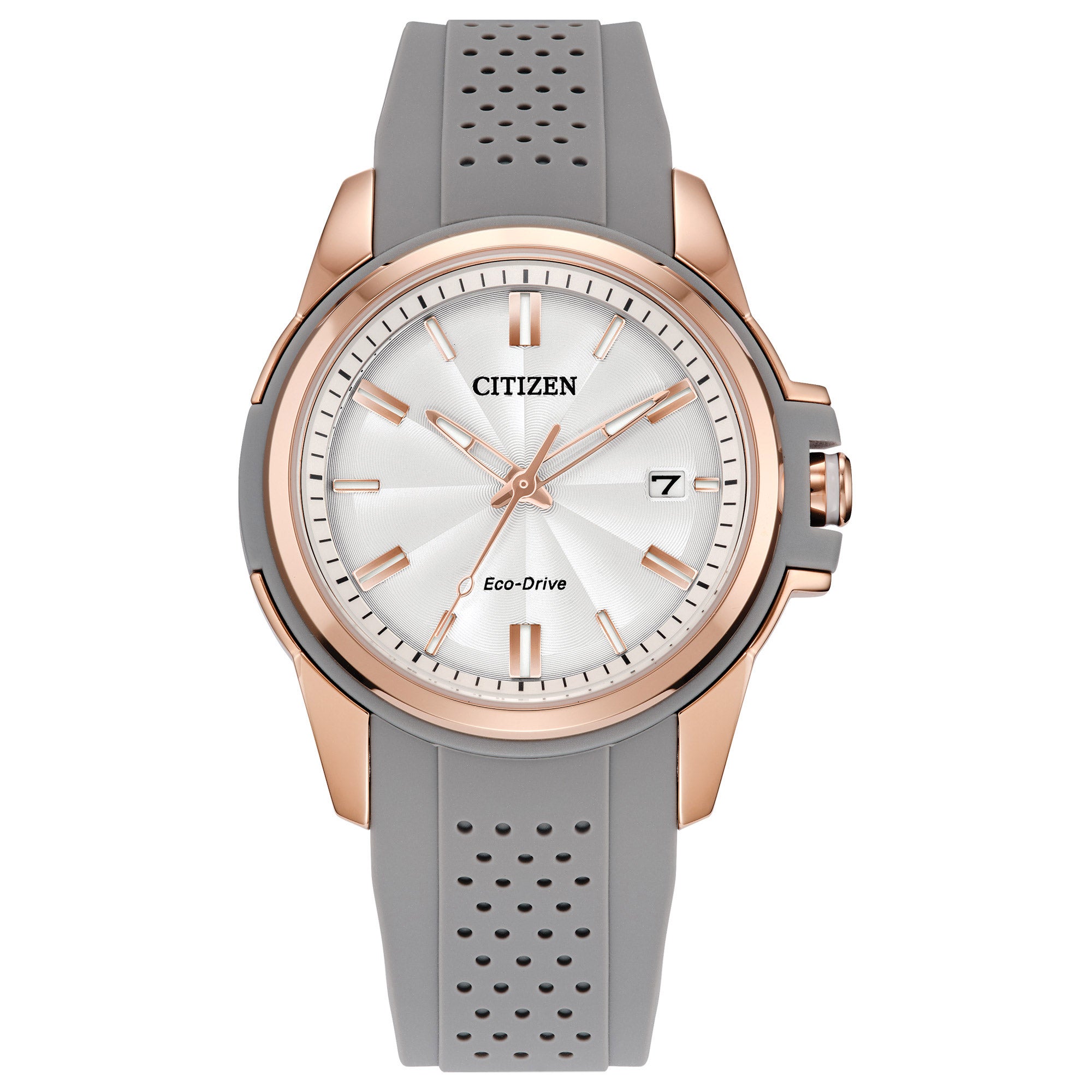 CITIZEN ECO-DRIVE PINK-TONE STAINLESS STEEL WOMENS WATCH - Image 1