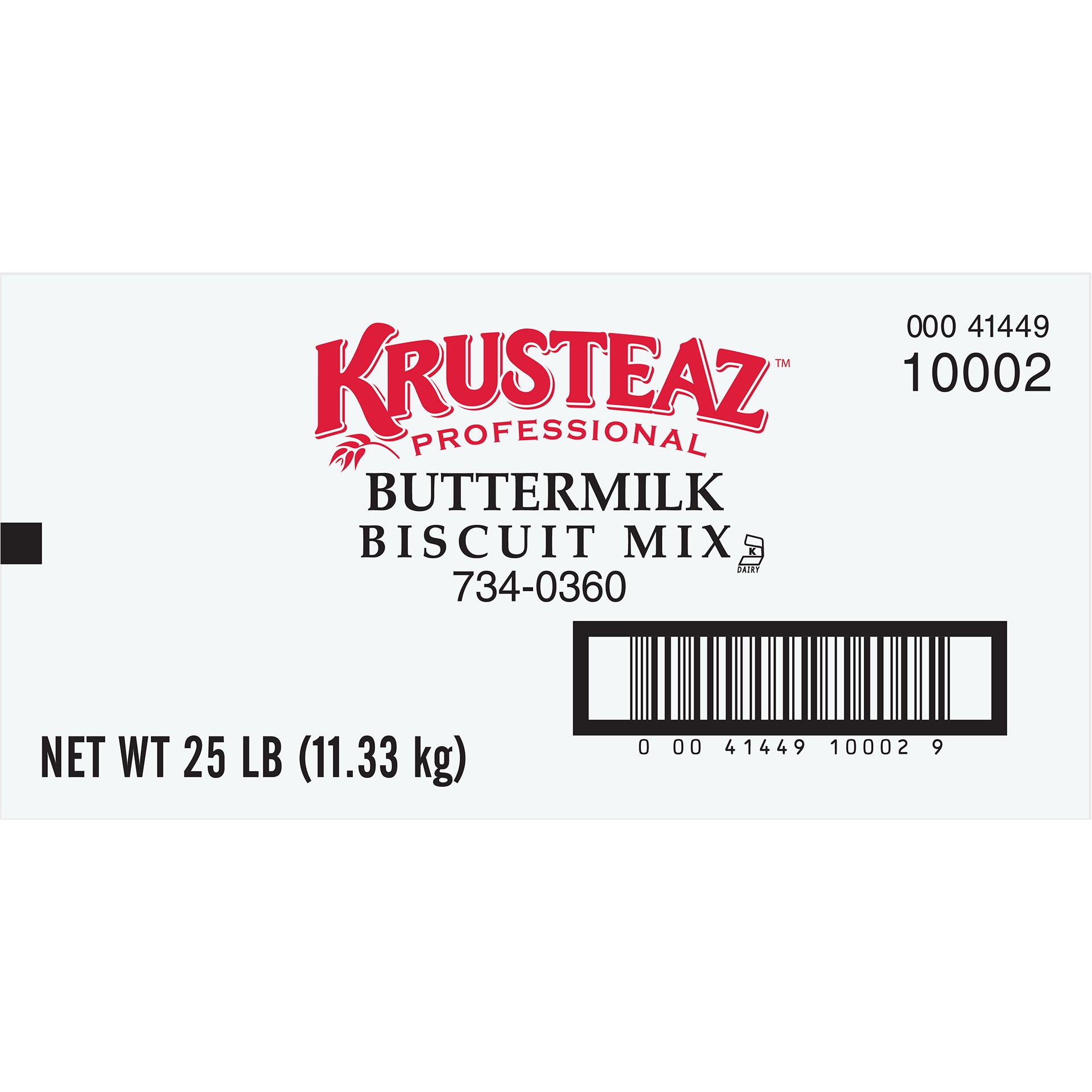 KRUSTEAZ BISCUIT MIX 25 LB