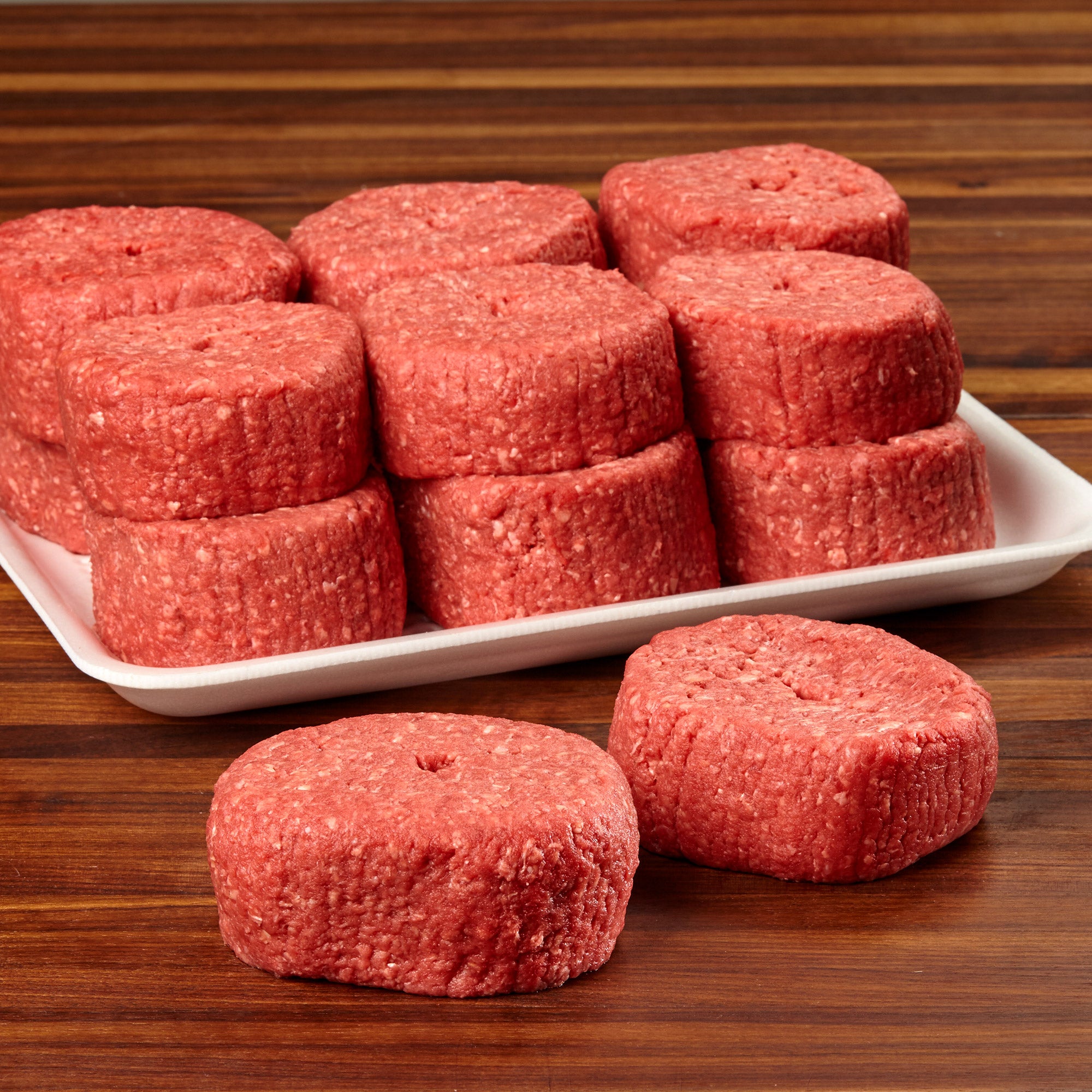 GROUND BEEF PATTIES 88% LEAN / 12% FAT PER LB