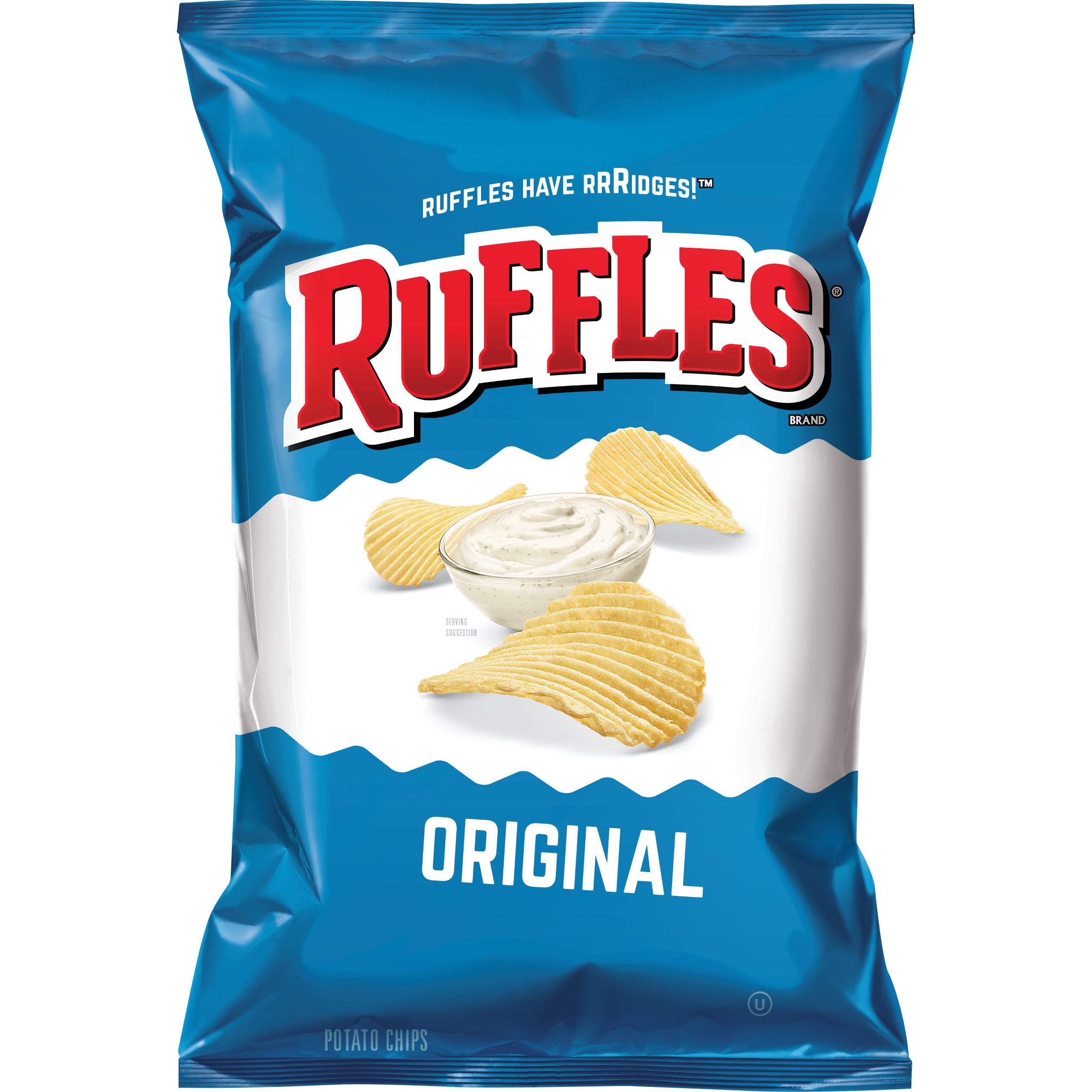 RUFFLES ORIGINAL POTATO CHIPS 28 OUNCE BAG