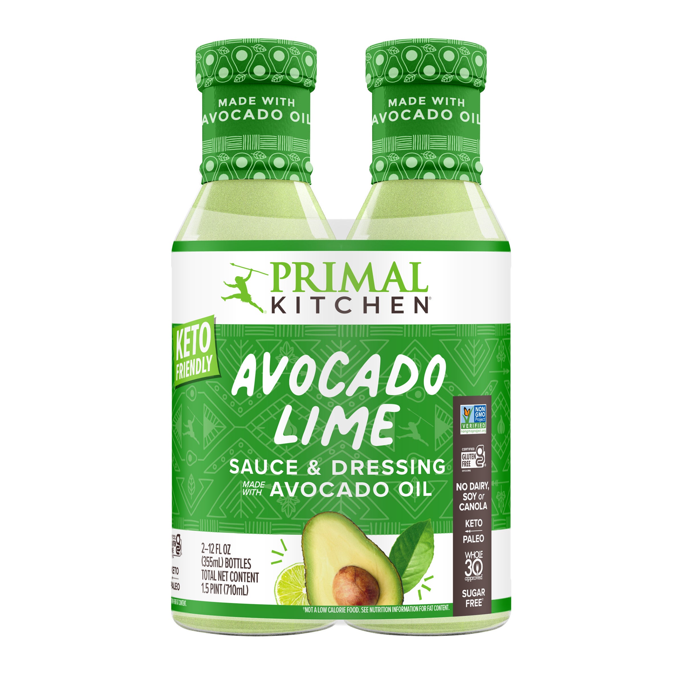 PRIMAL KITCHEN AVOCADO LIME DRESSING 2/12 OZ