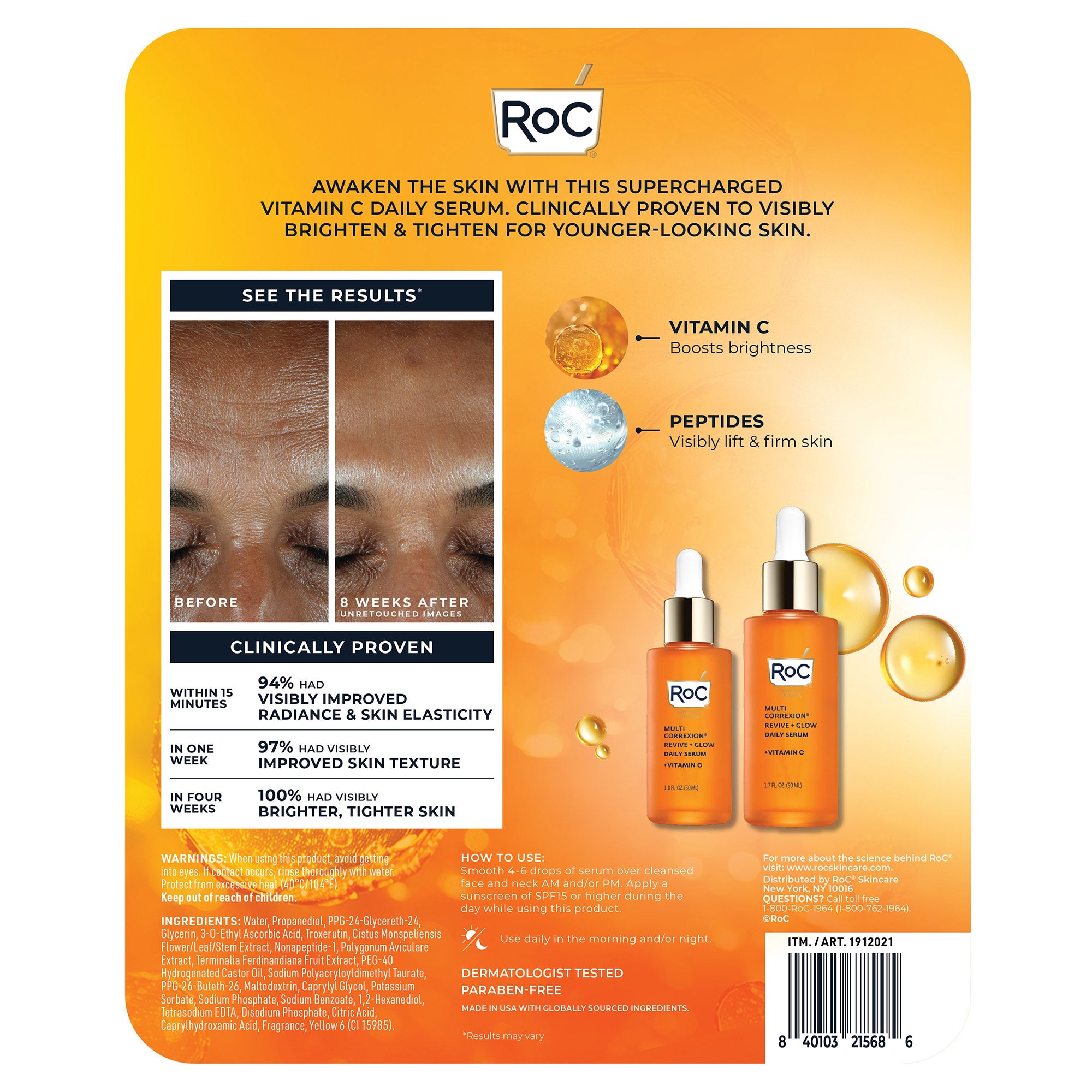 ROC VIT C SERUM REVIVE 1.7 FL OZ + 1.0 FL OZ