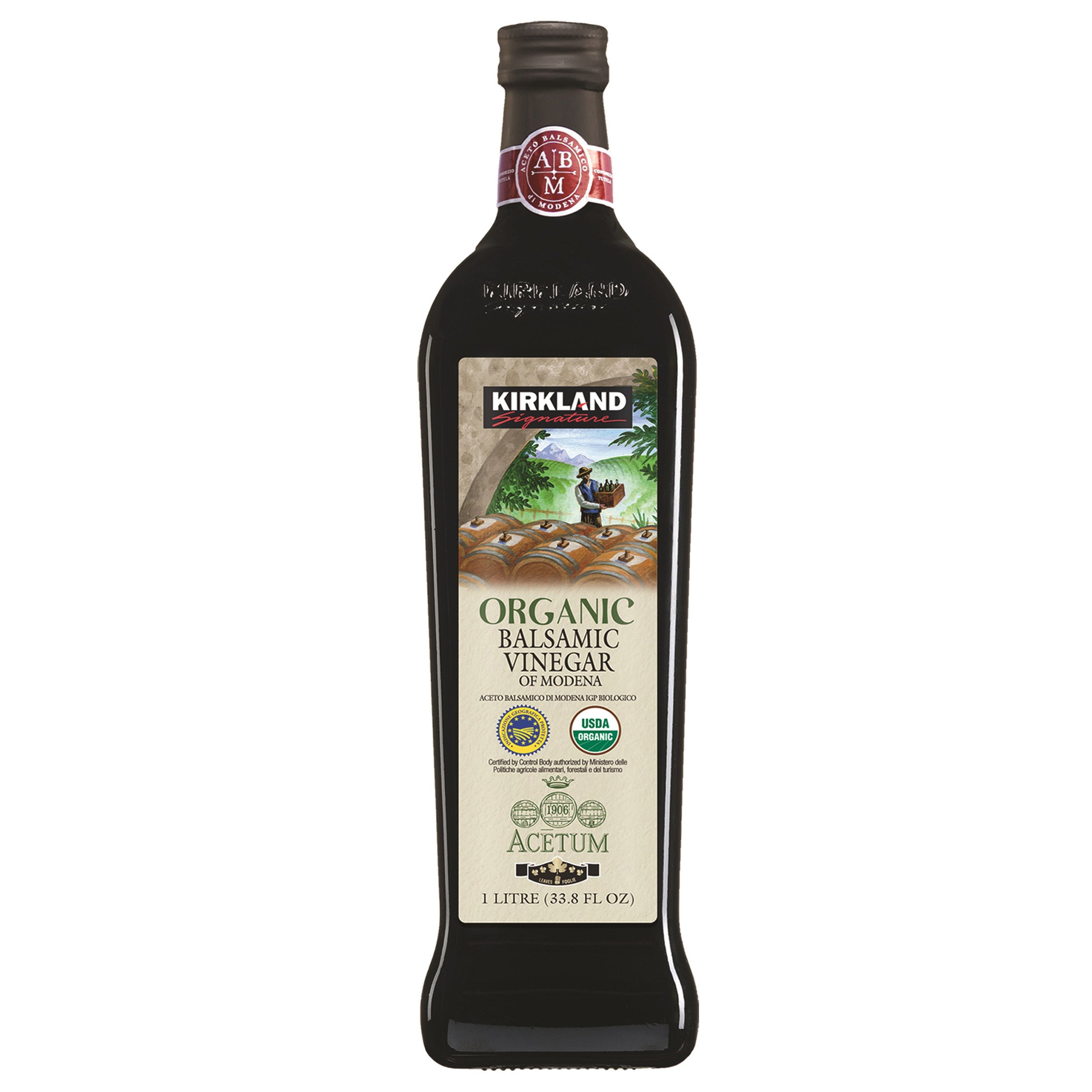 KIRKLAND SIGNATURE ORGANIC BALSAMIC VINEGAR 1 LITER