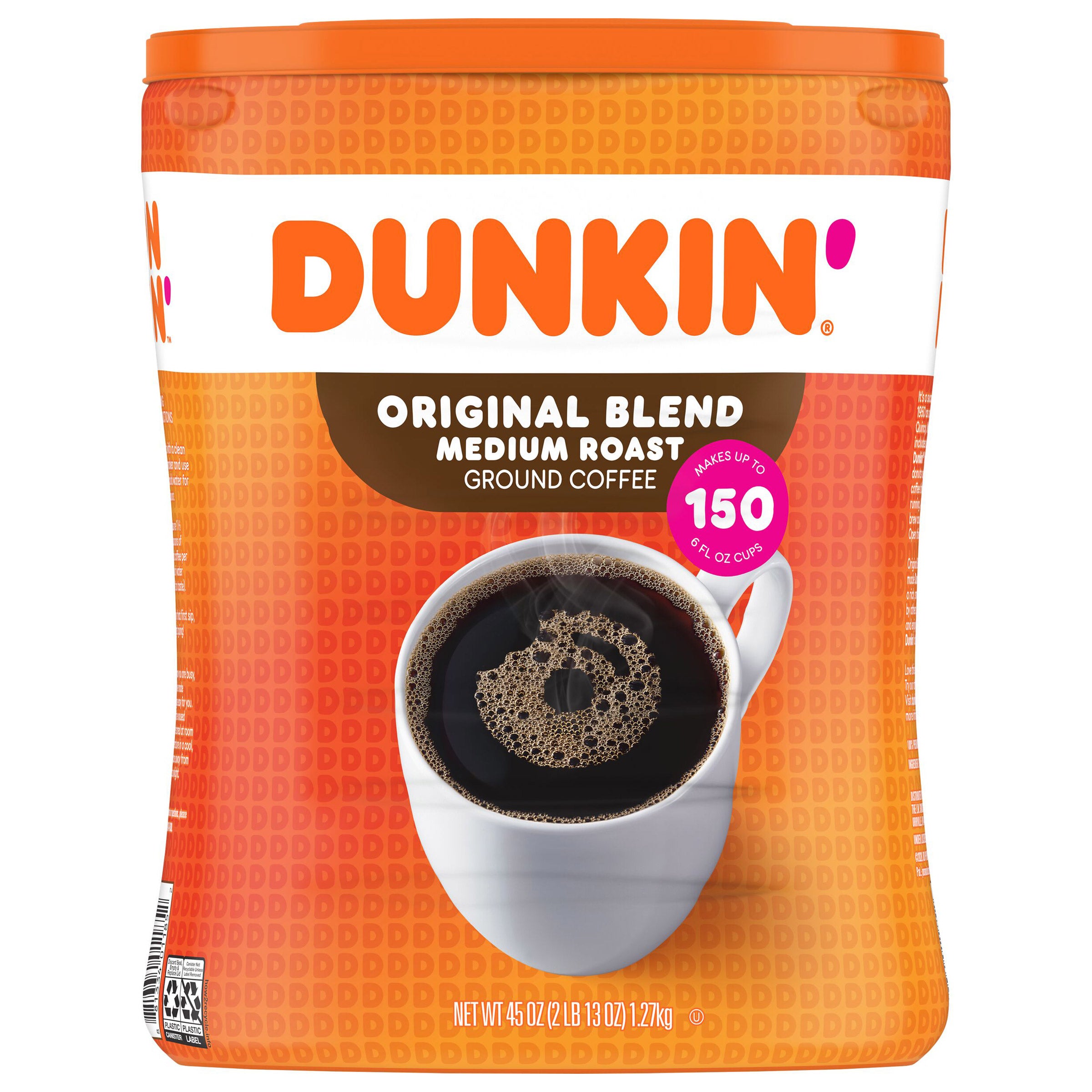 DUNKIN DONUTS ORIGINAL BLEND 45 OUNCES GROUND