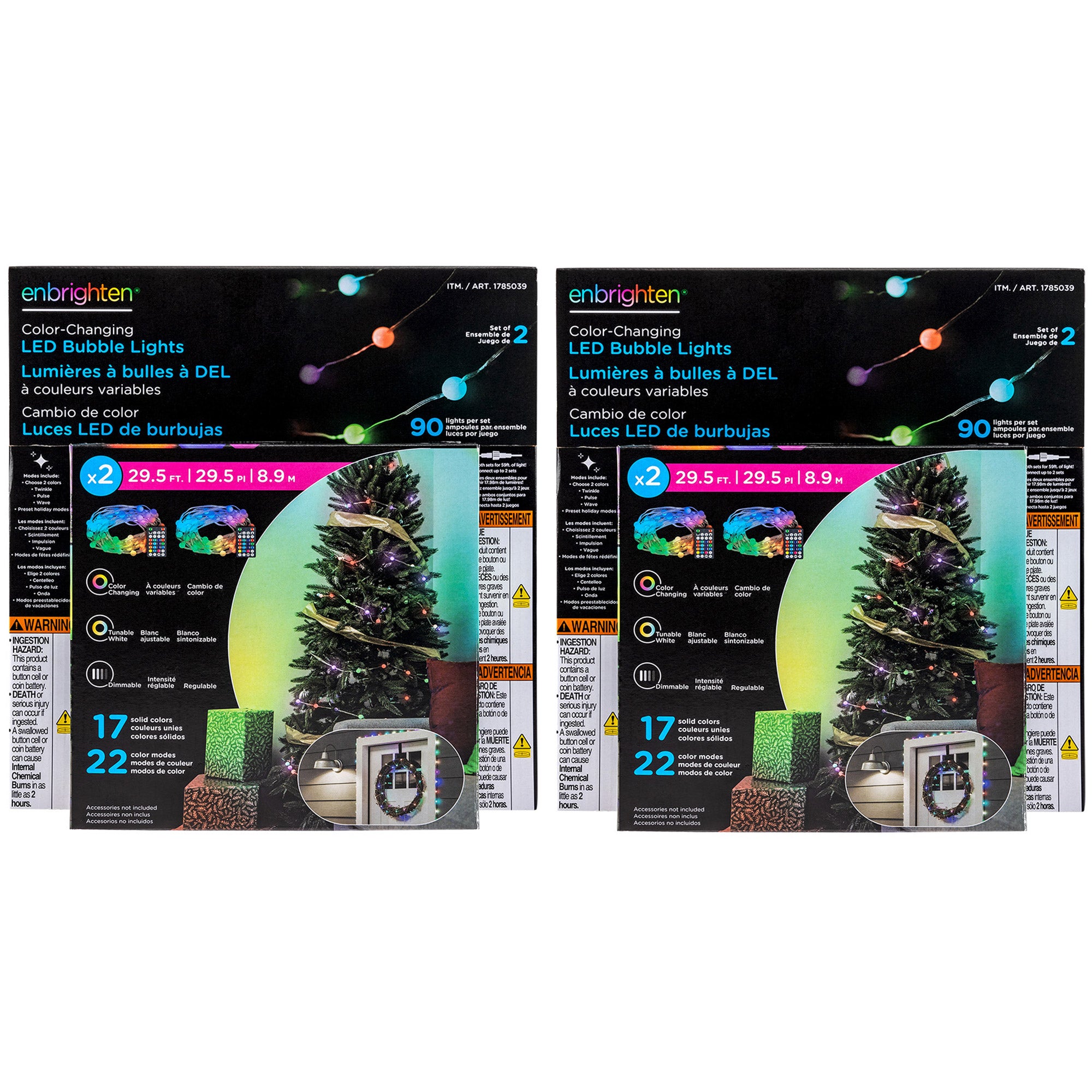 JASCO BUBBLE LIGHTS 2PK OF #1785039 - Image 1