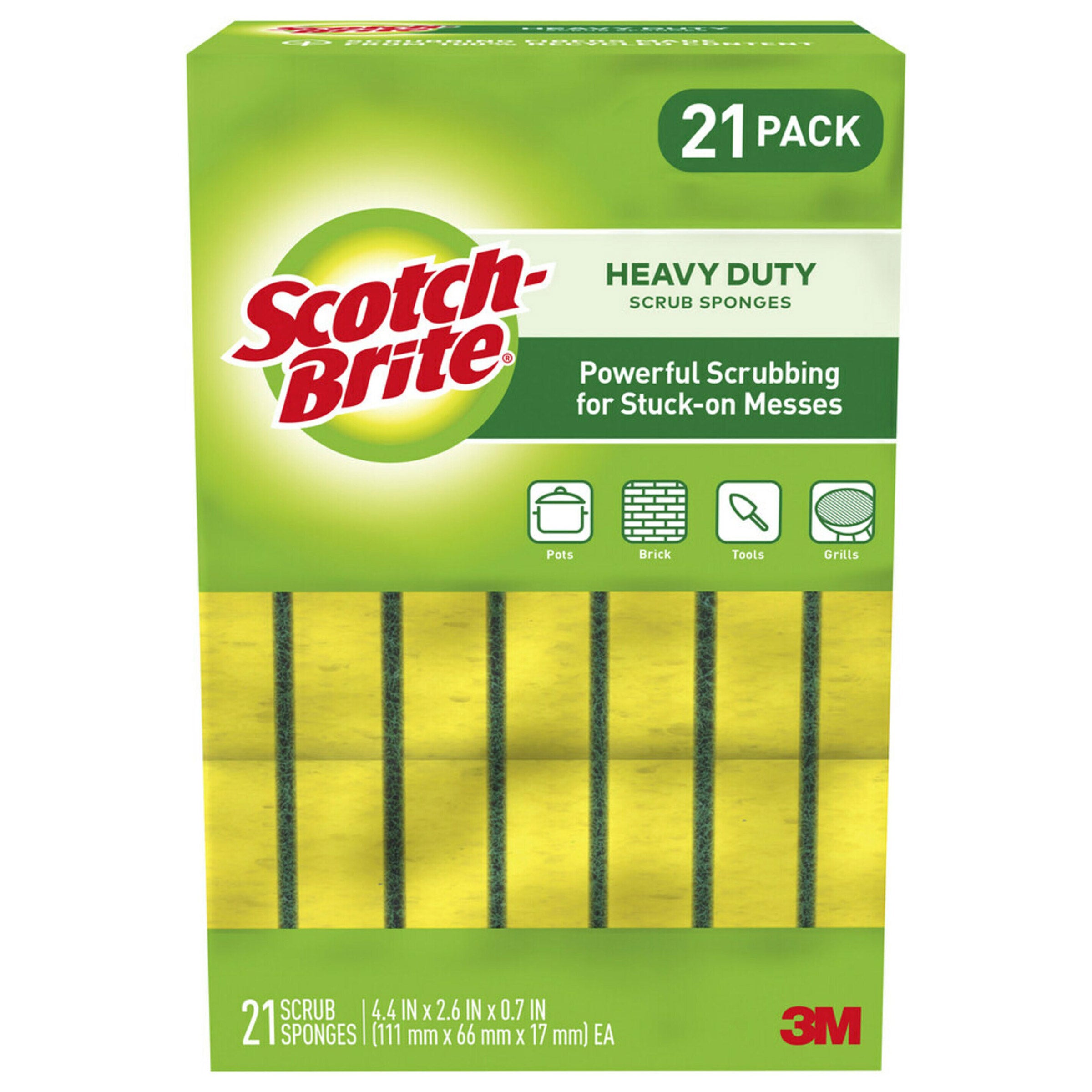 SCOTCH-BRITE HEAVY DUTY SPONGE 21 PACK - Image 1