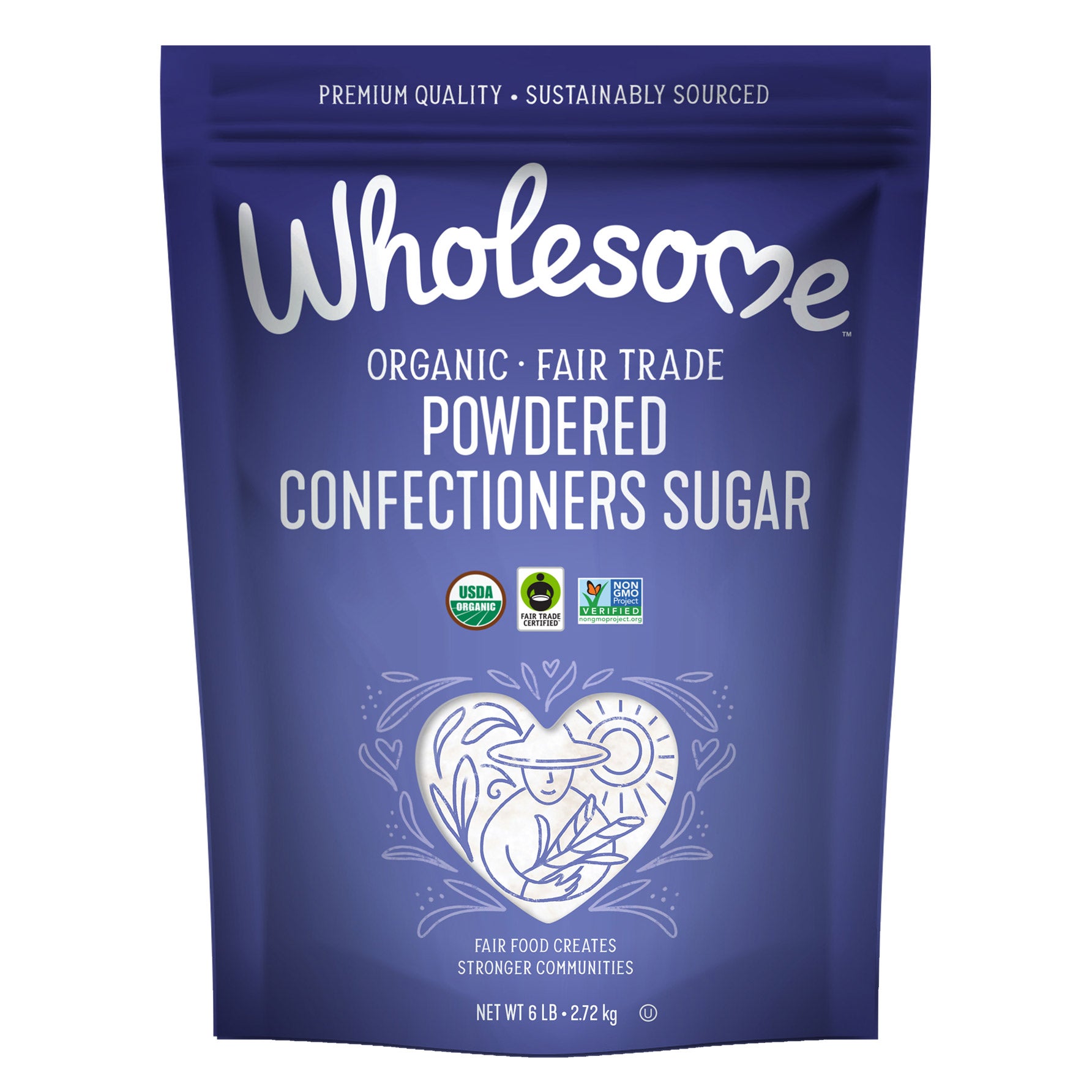 WHOLESOME ORGANIC POWDERED SUGAR 6 LBS - Image 1