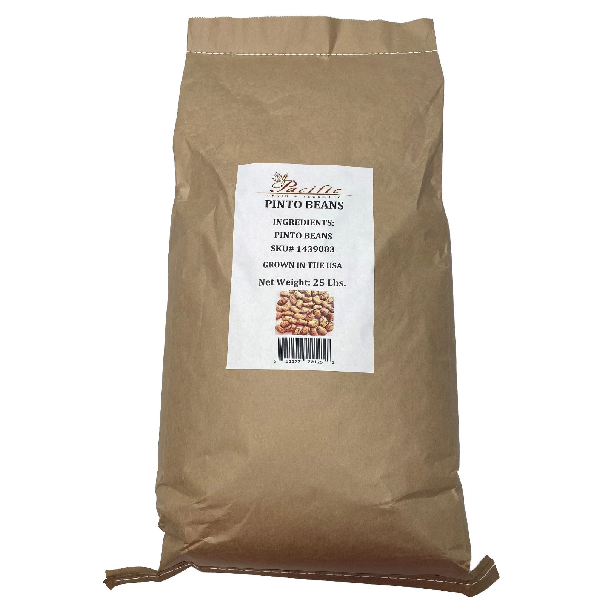 PACIFIC GRAINS & FOOD PINTO BEANS 25 POUNDS - Image 1