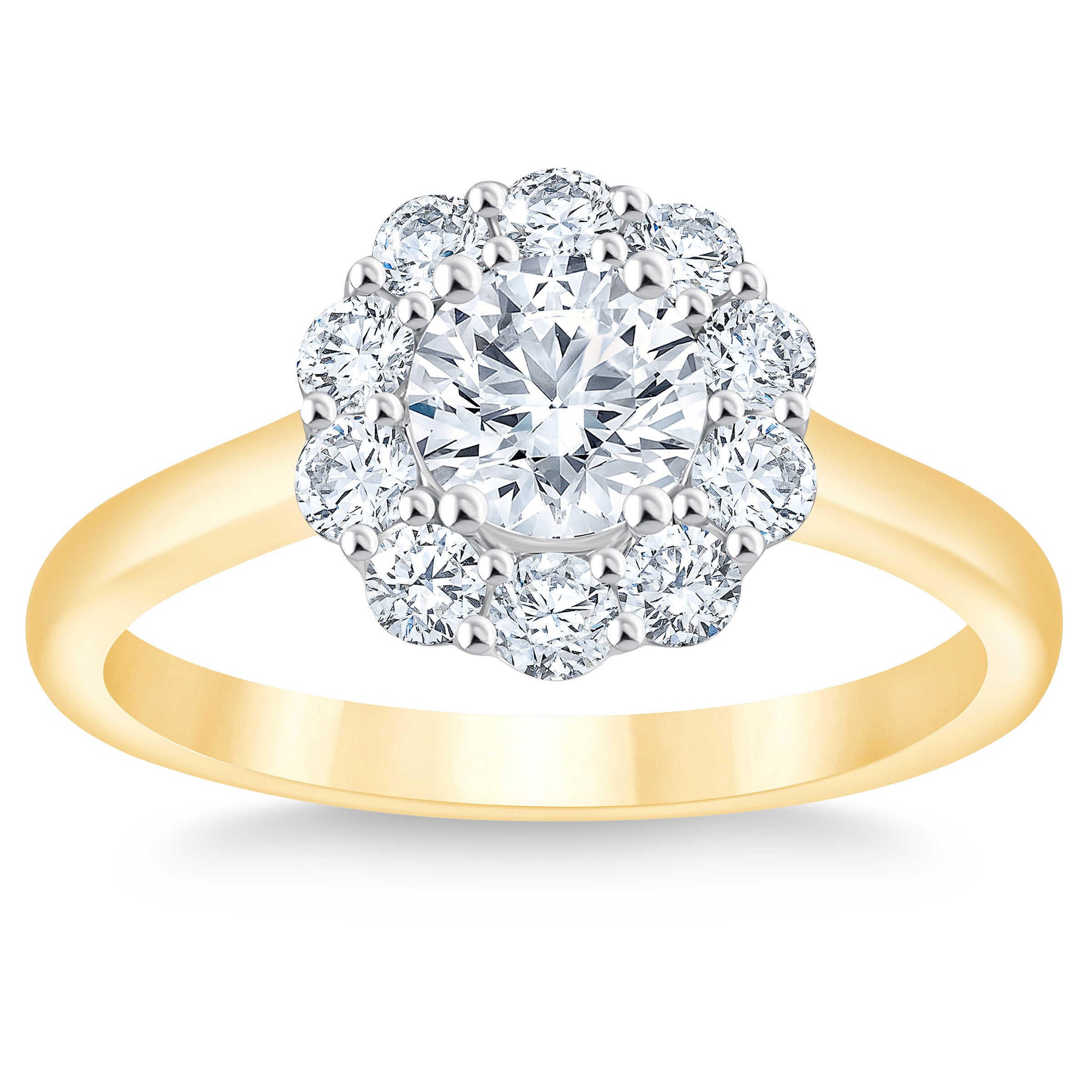 14KT YELLOW GOLD VS2 I 1.18CTW ROUND DIAMOND RING (0.70CTR) SIZE 7 - Image 1