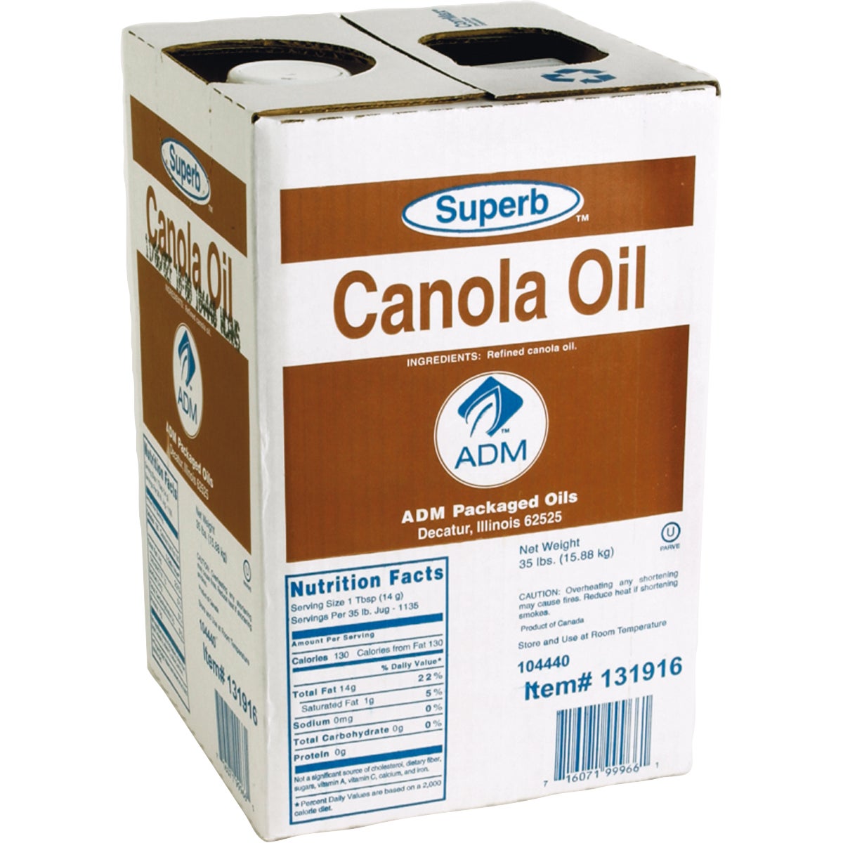 SUPERB CANOLA OIL 35 POUNDS