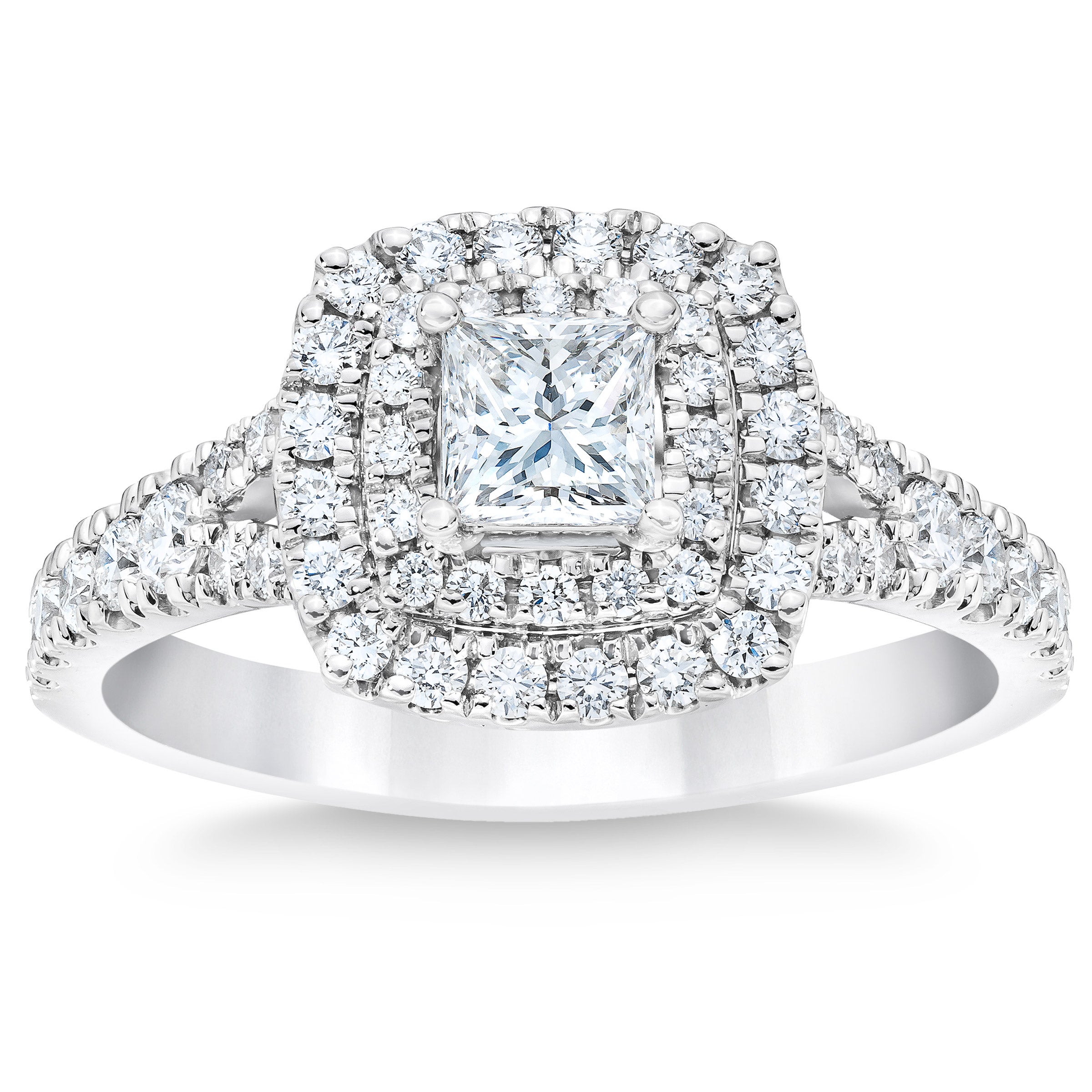 PLATINUM VS2 I 1.00CTW PRINCESS CUT DIAMOND RING