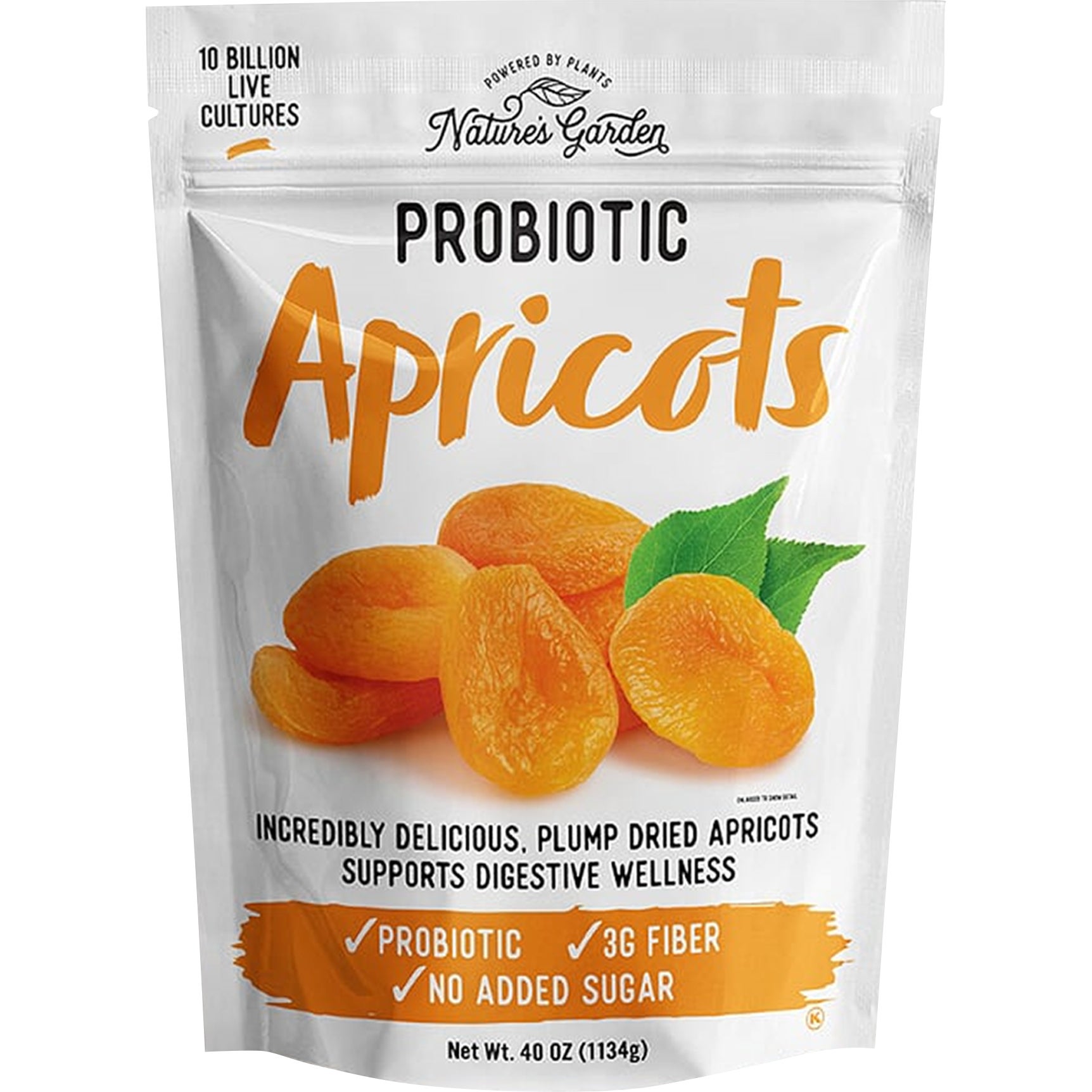 NATURE'S GARDEN PROBIOTIC APRICOTS 40 OZ (2.5 LBS) - Image 1