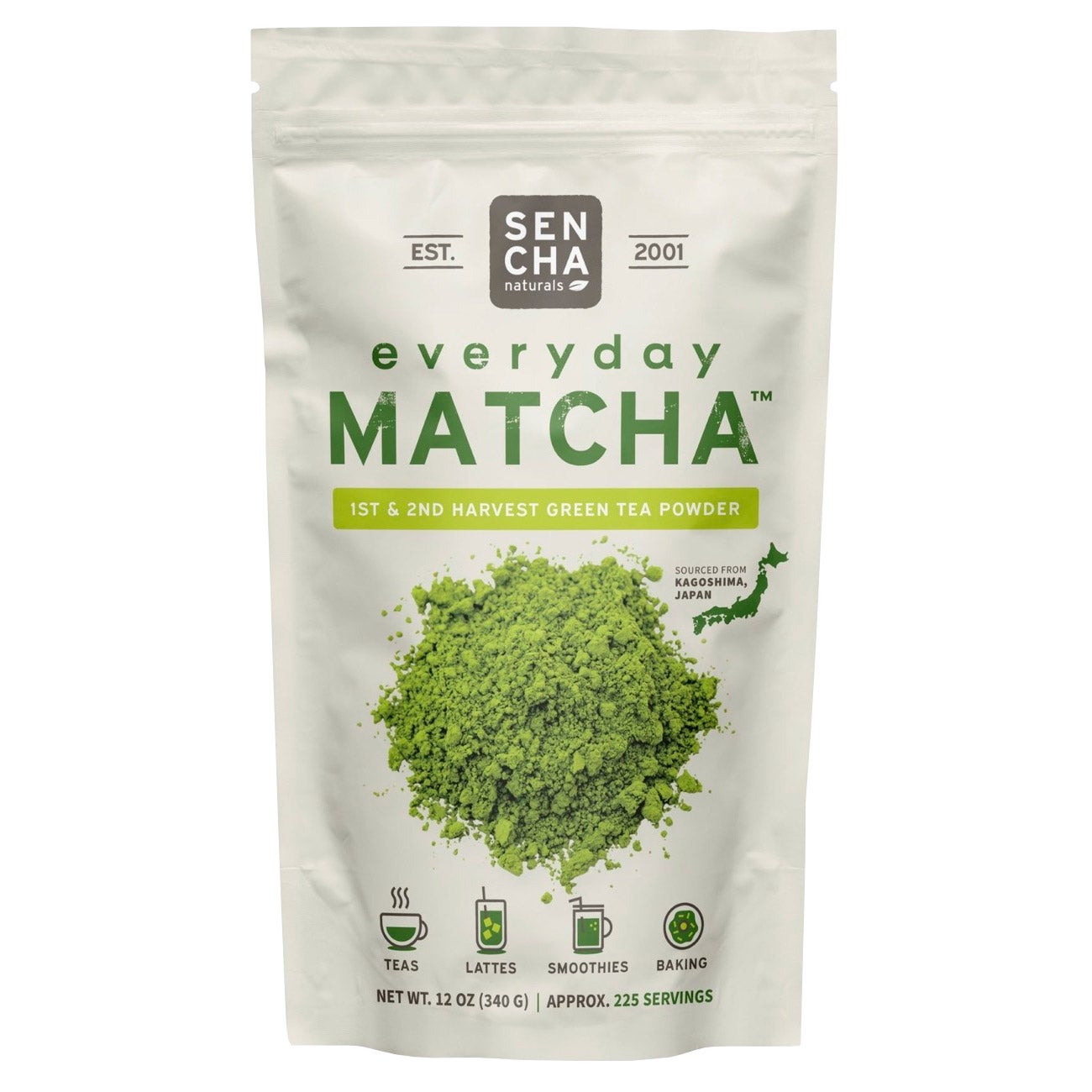 SENCHA NATURALS MATCHA GREEN TEA POWDER 12 OUNCES