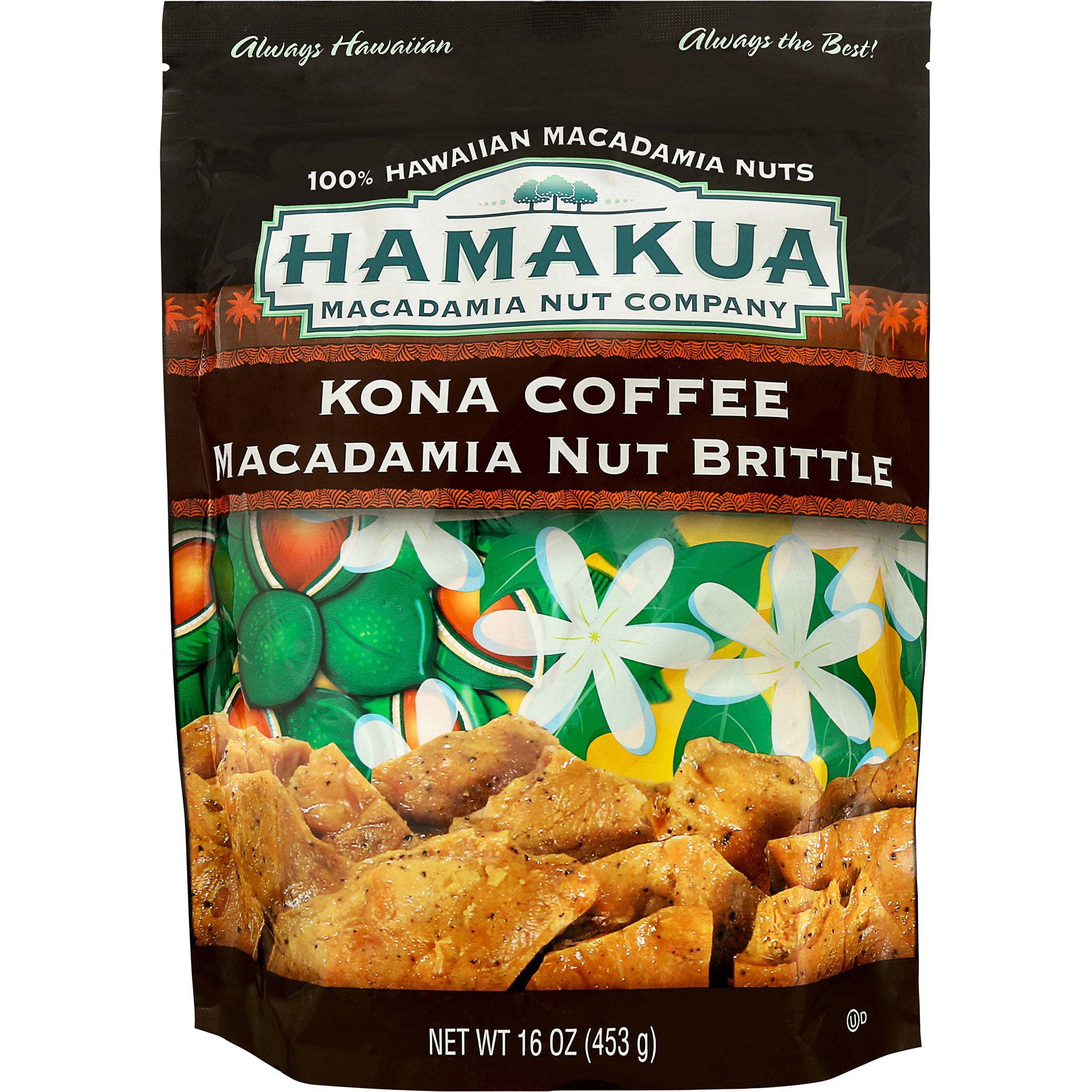 HAMAKUA PLANTATIONS KONA COFFEE MAC BRITTLE 16OZ
