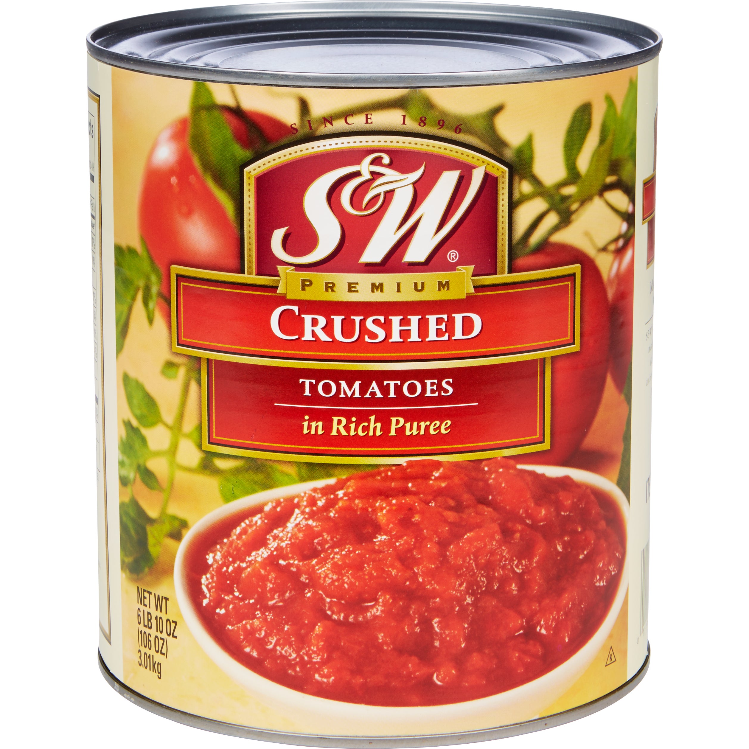 S & W CRUSHED TOMATOES #10 CAN