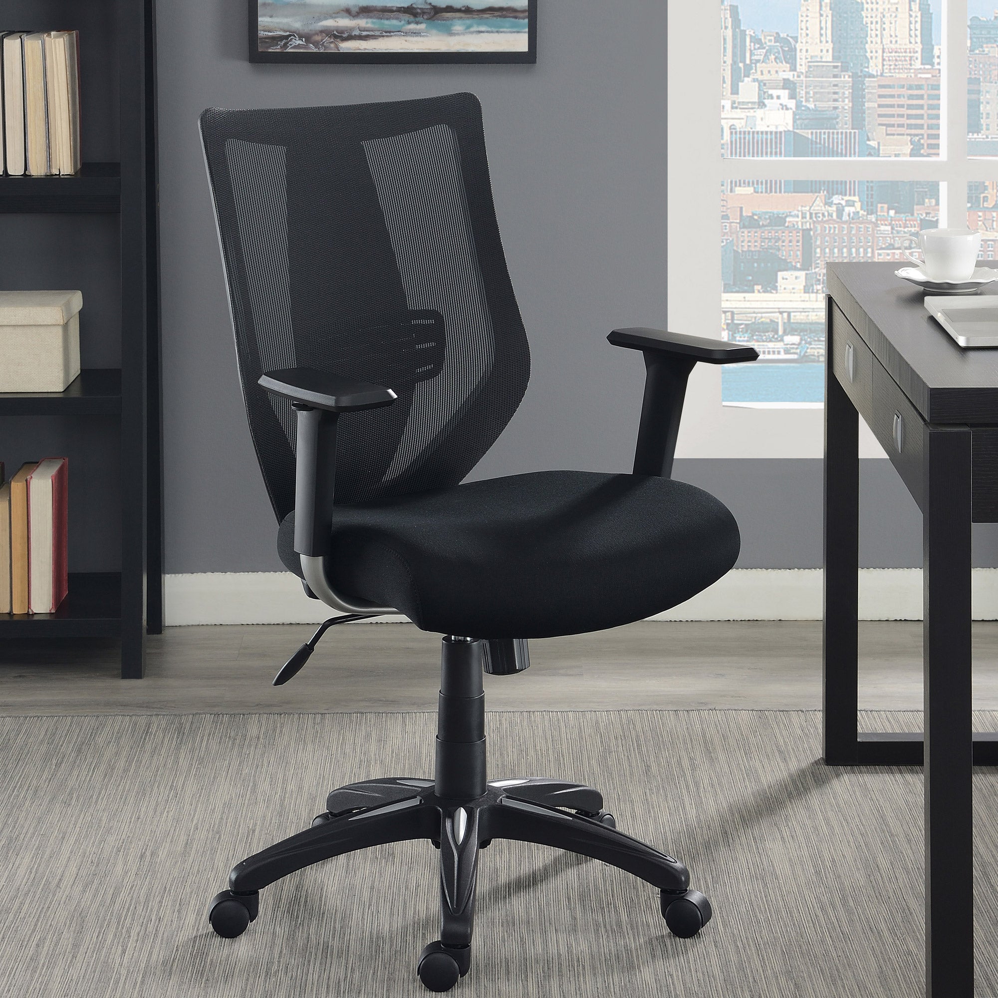 TRUE INNOVATIONS MESH TASK CHAIR WITH PADDED SEAT