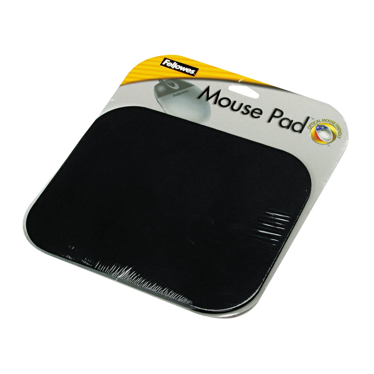 FELLOWES MOUSE PAD BLK PAD,MOUSE,9.25X8,BK
