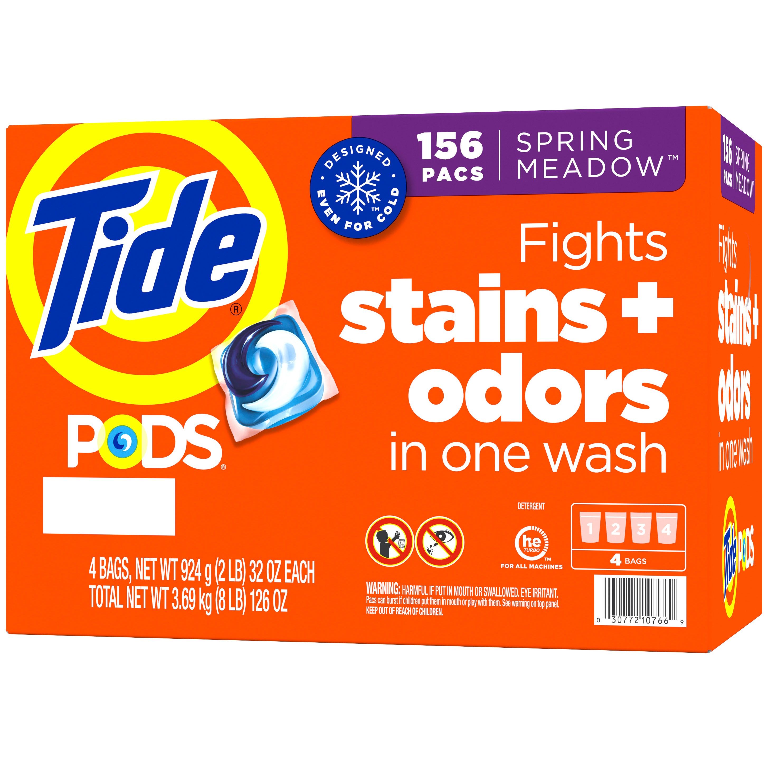TIDE PODS SPRING MEADOW SCENT 156 COUNT BOX - Image 1