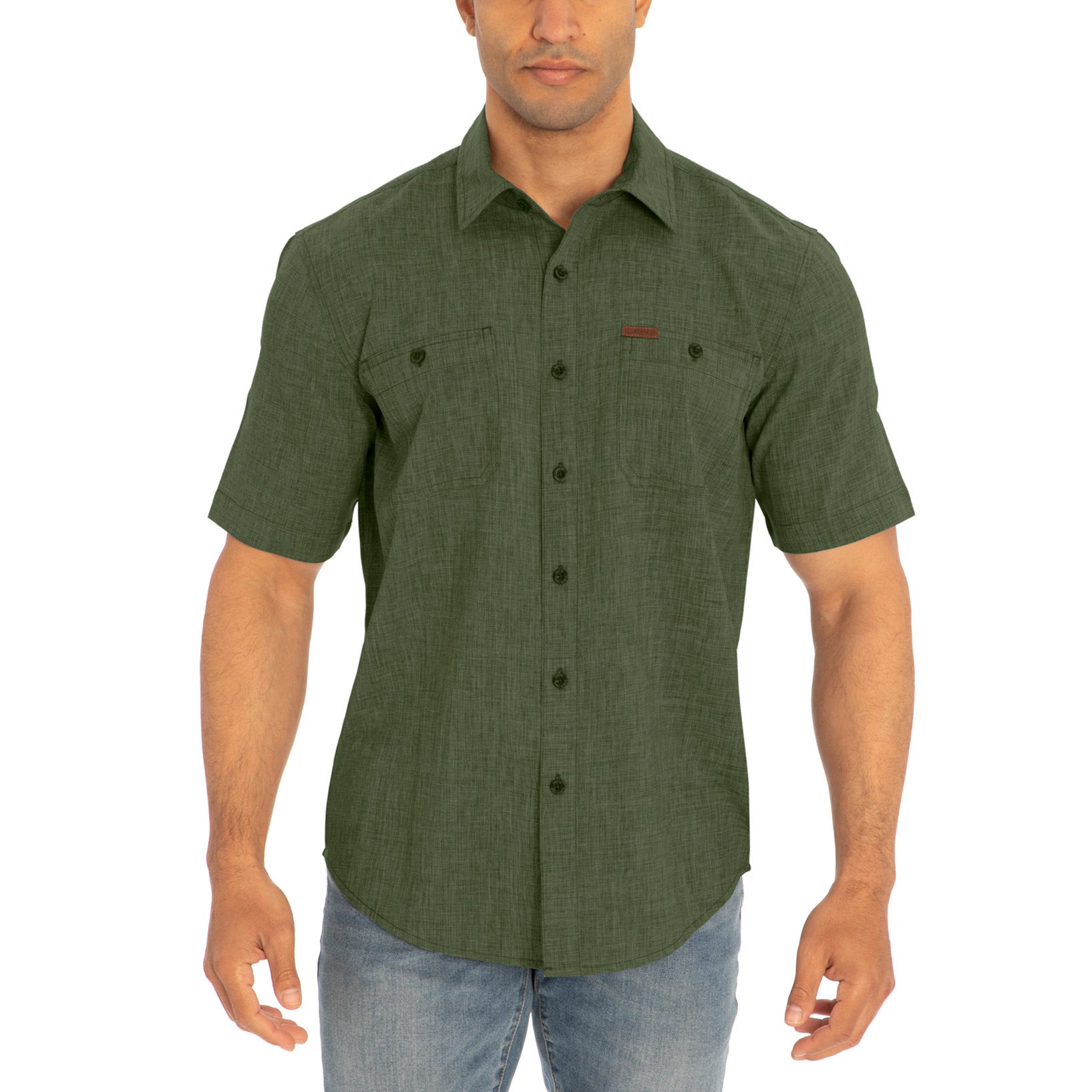 ORVIS MEN'S SHORT SLEEVE WOVEN SHIRT - Image 1