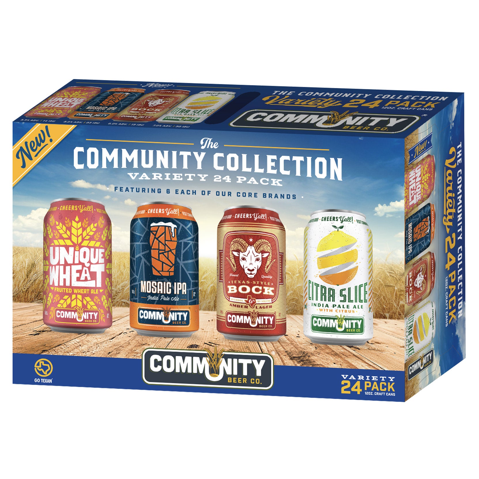 COMMUNITY BEER CO. COLLECTION VARIETY 24/12OZ DALLAS