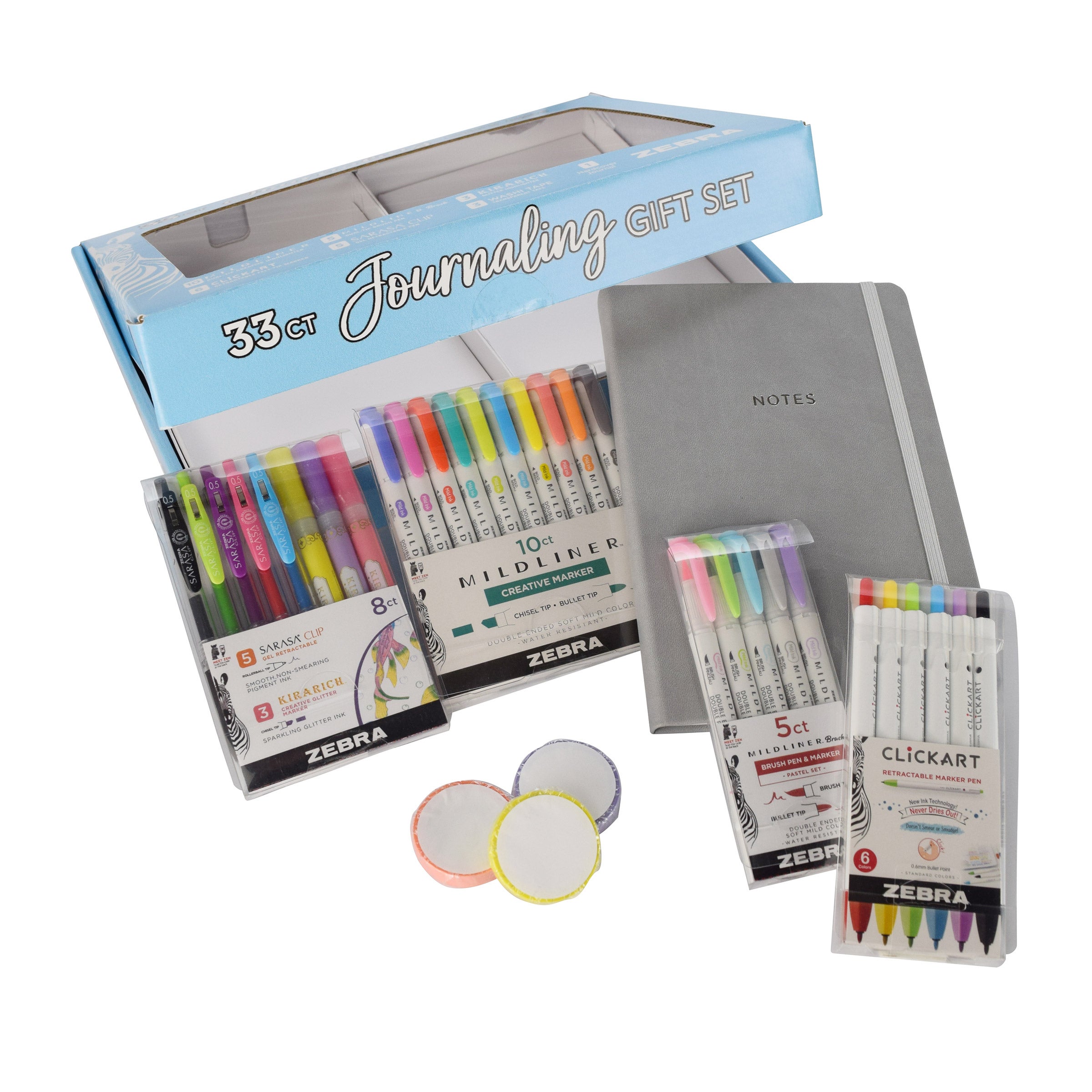 ZEBRA 33 PIECE JOURNALING GIFT SET