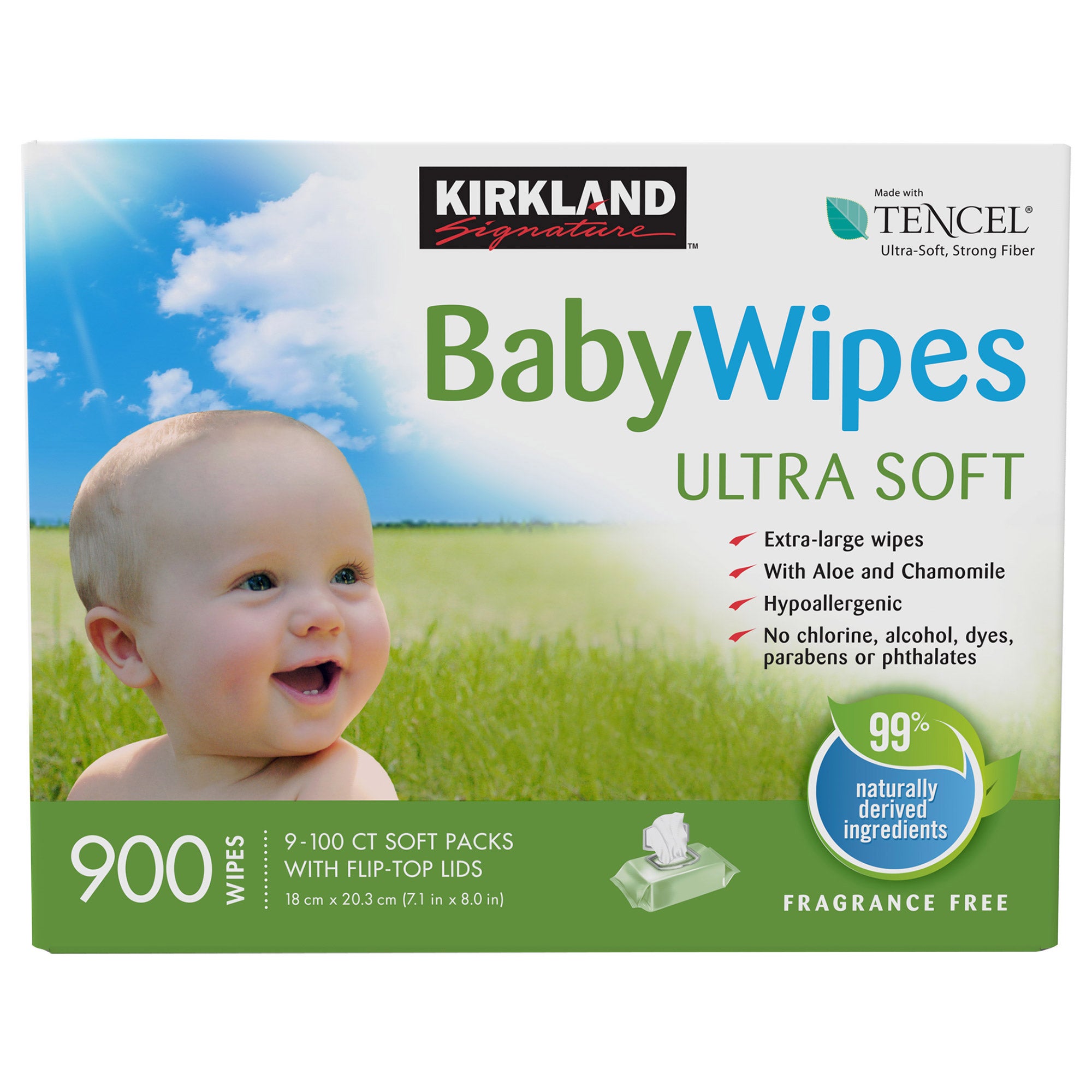 KIRKLAND SIGNATURE BABY WIPES 900 CT