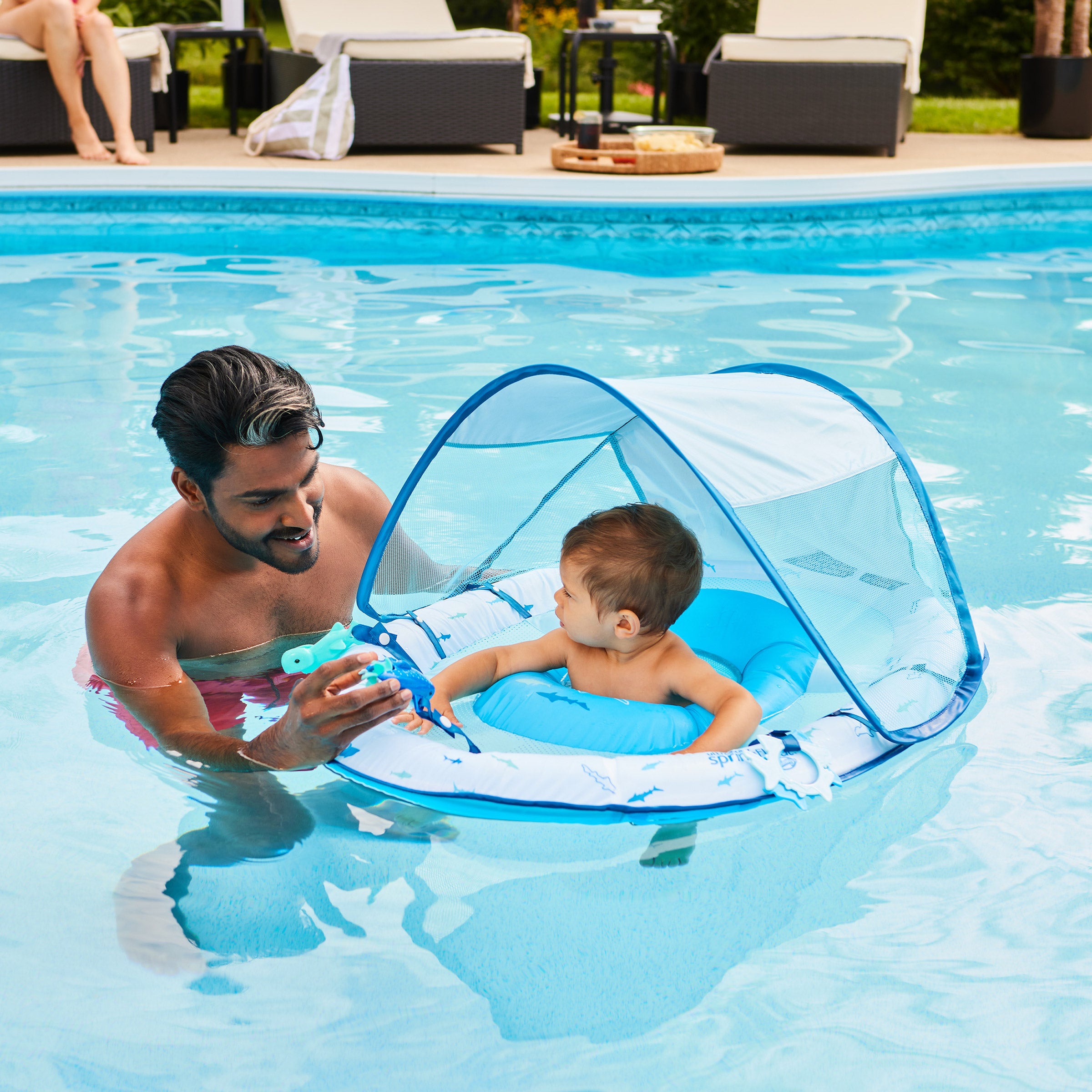 SWIMWAYS ELITE BABY FLOAT WITH CANOPY