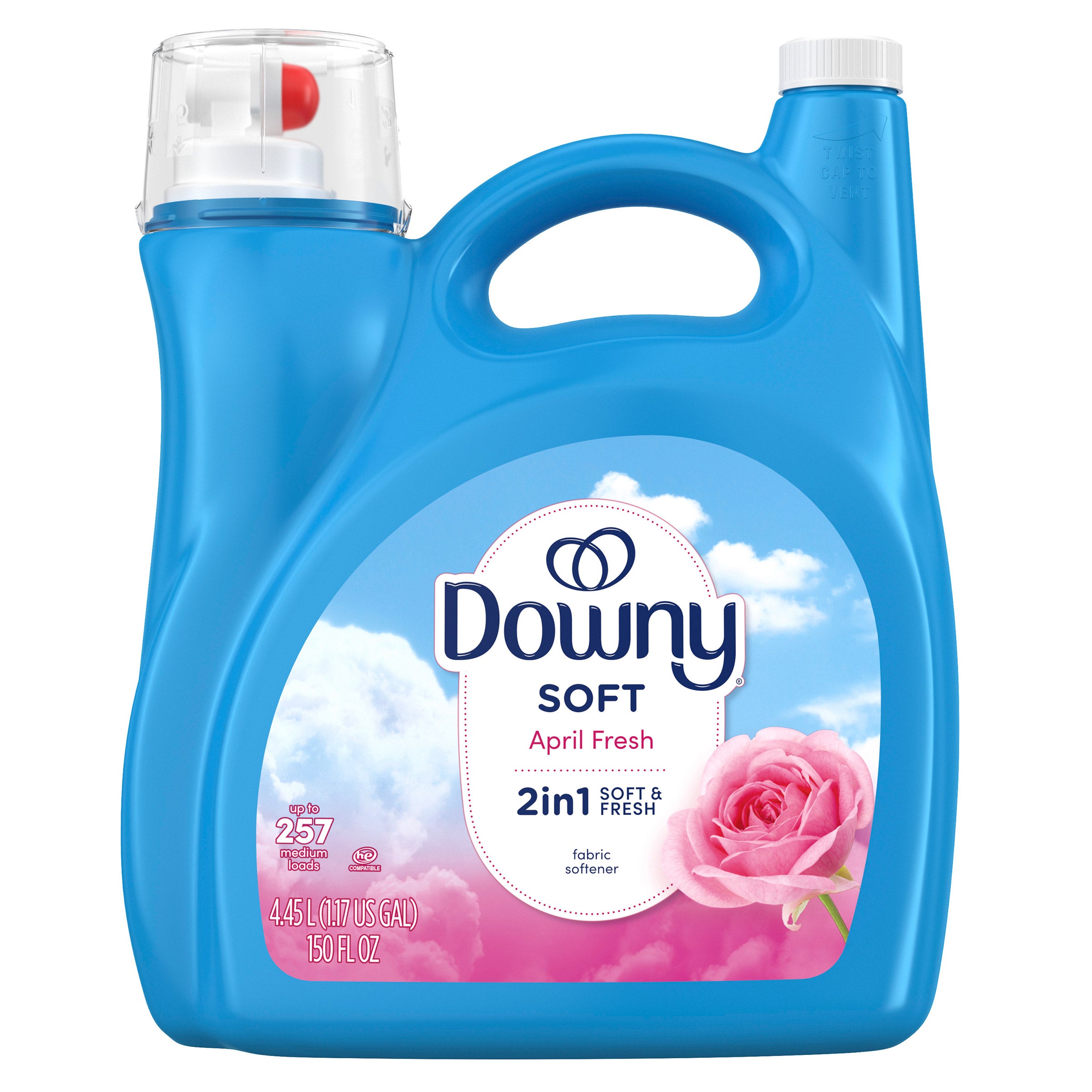 DOWNY LIQUID FABRIC SOFTENER 257 LOADS / 150 OZ - Image 1