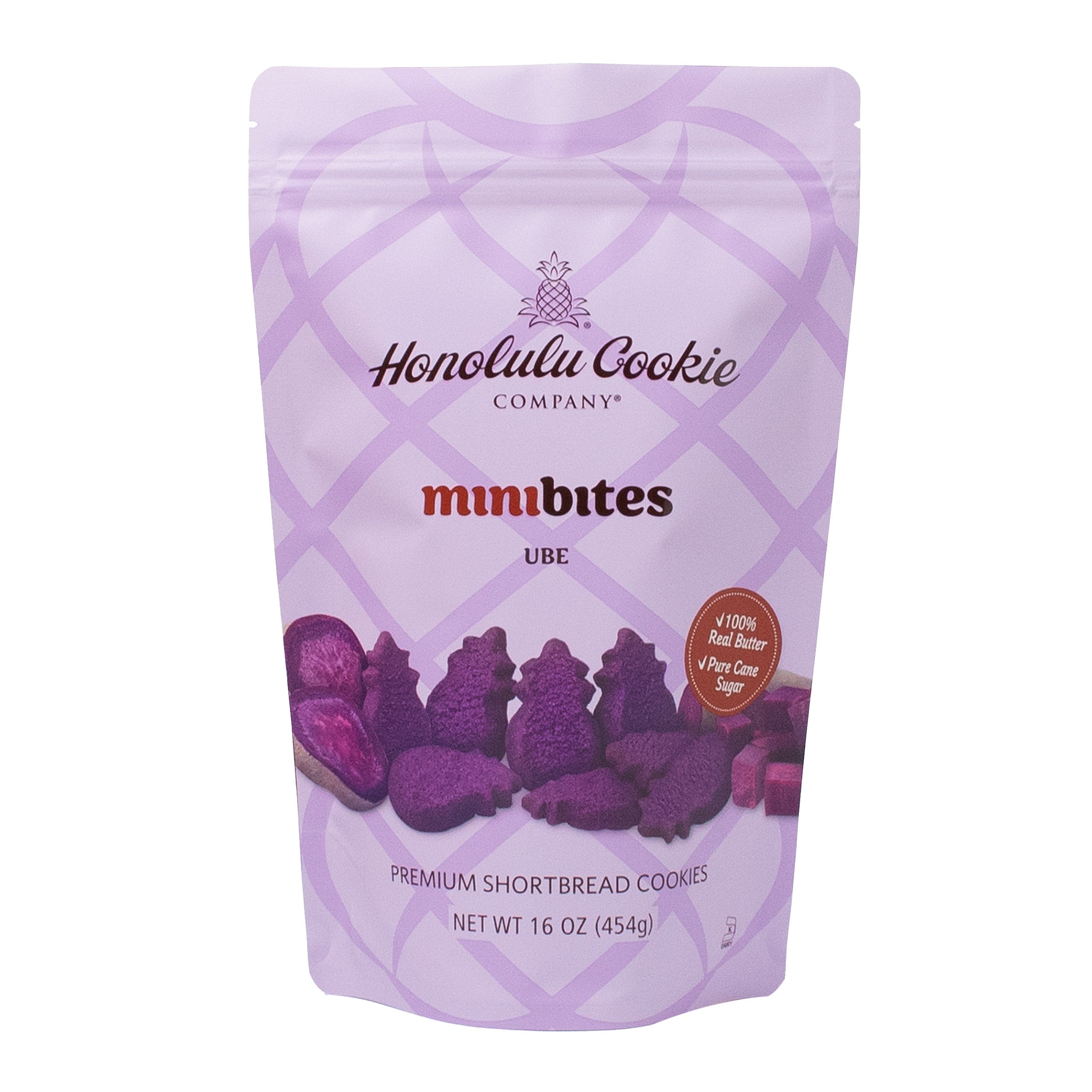 HONOLULU COOKIE CO UBE MINI COOKIES 16 OUNCES - Image 1