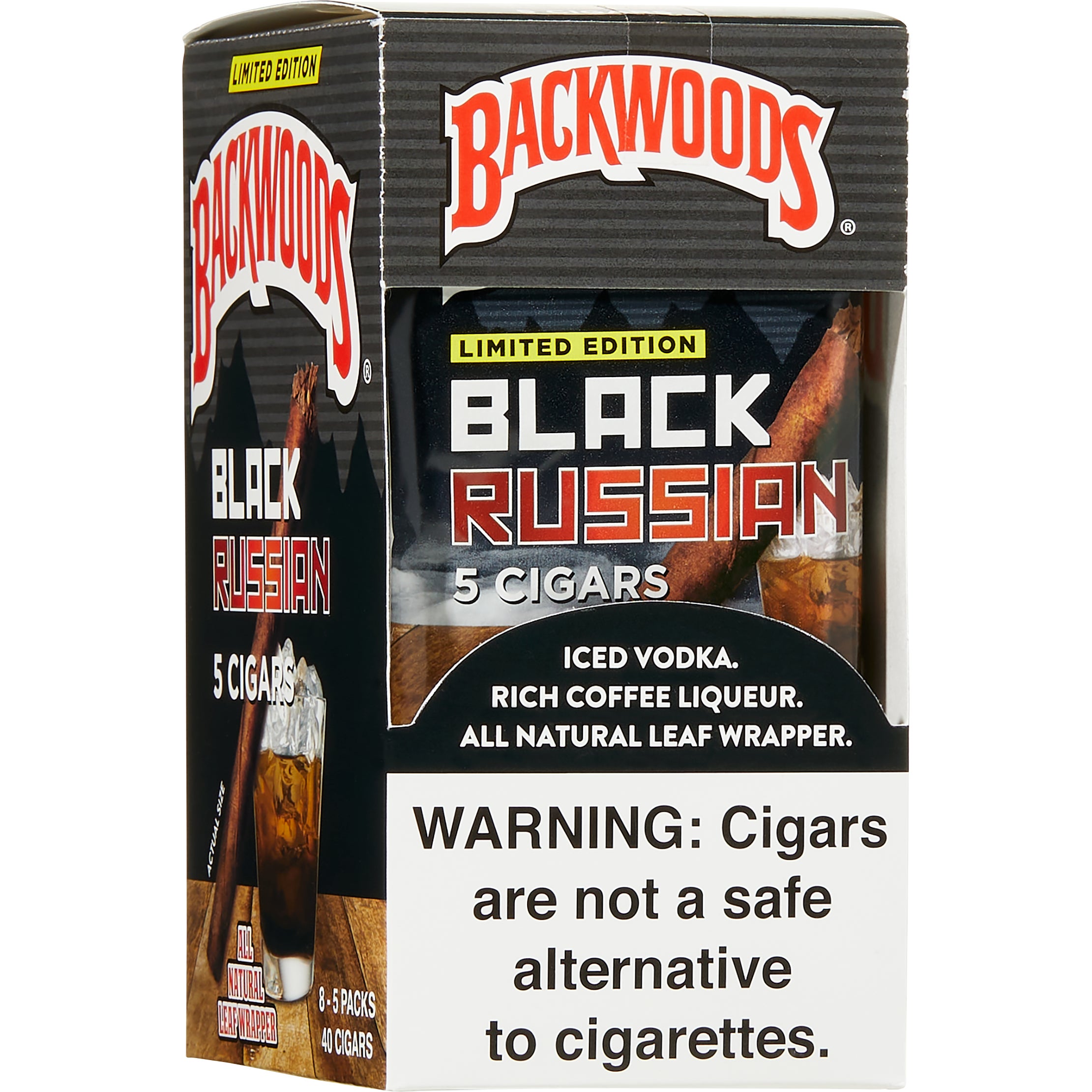 BACKWOODS BLACK RUSSIAN #58025 8/5 CT PACKS PROMO