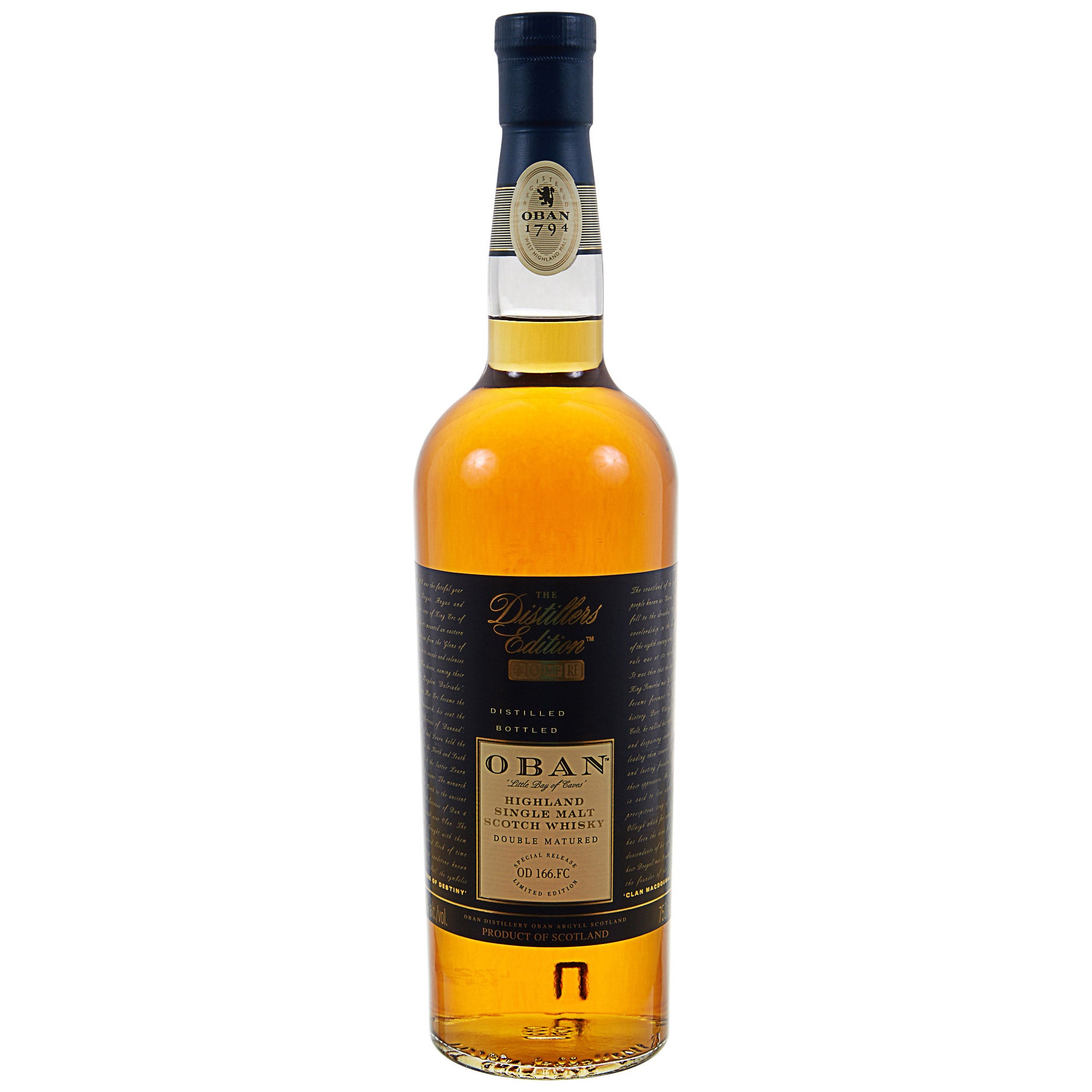 OBAN DISTILLER EDITION SINGLE MALT SCOTCH SCOTLAND 750ML