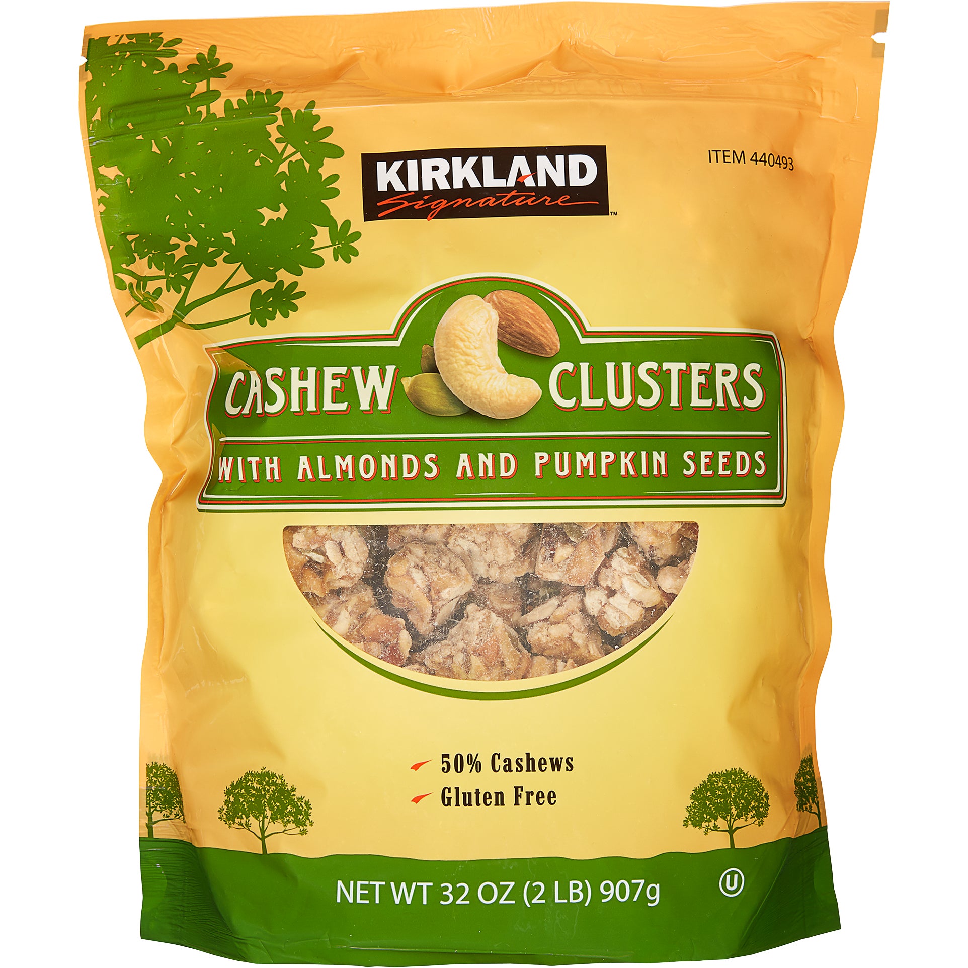 KIRKLAND SIGNATURE CASHEW CLUSTER 32 OZ - Image 1