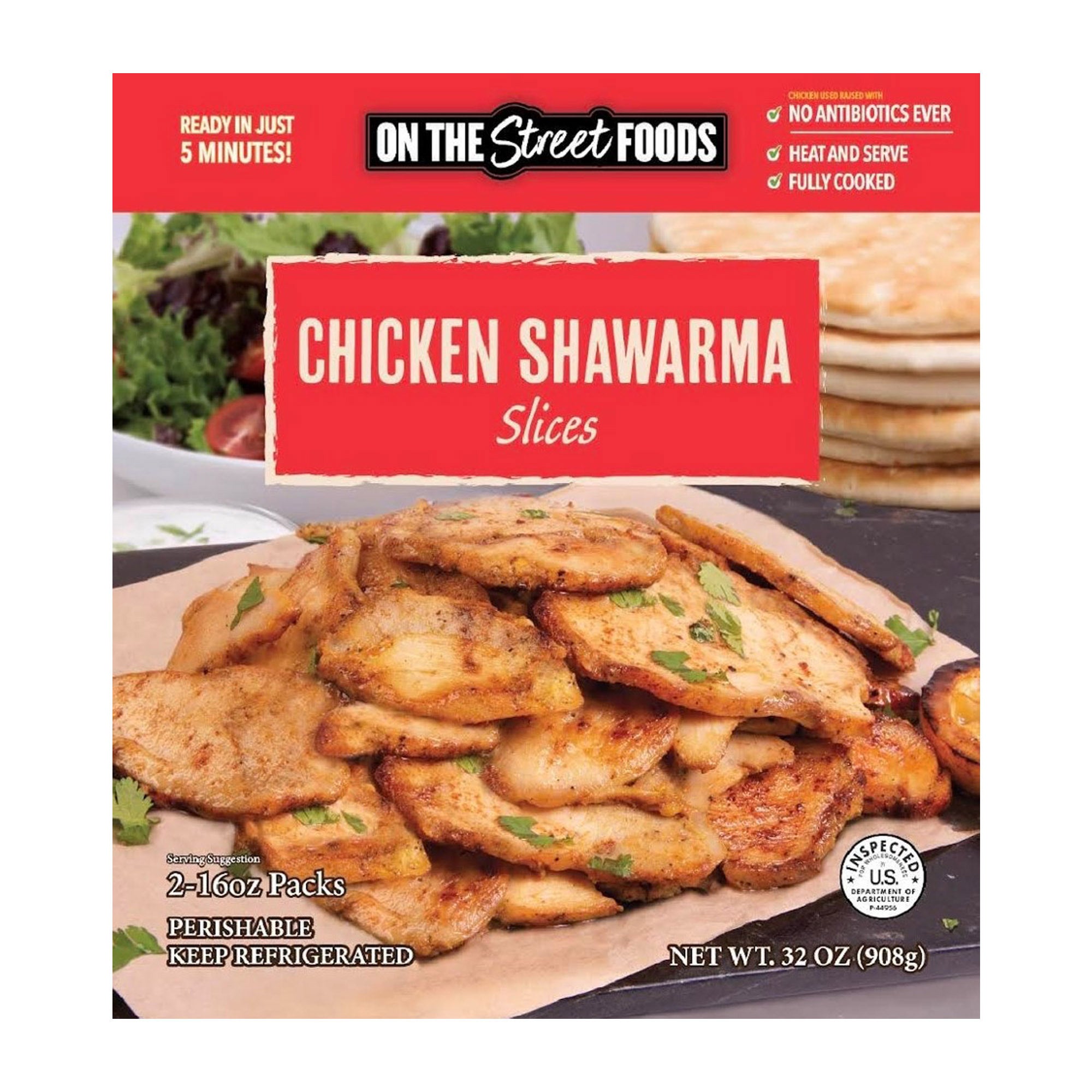ON THE STREET FOODS CHICKEN SHAWARMA 32 OZ