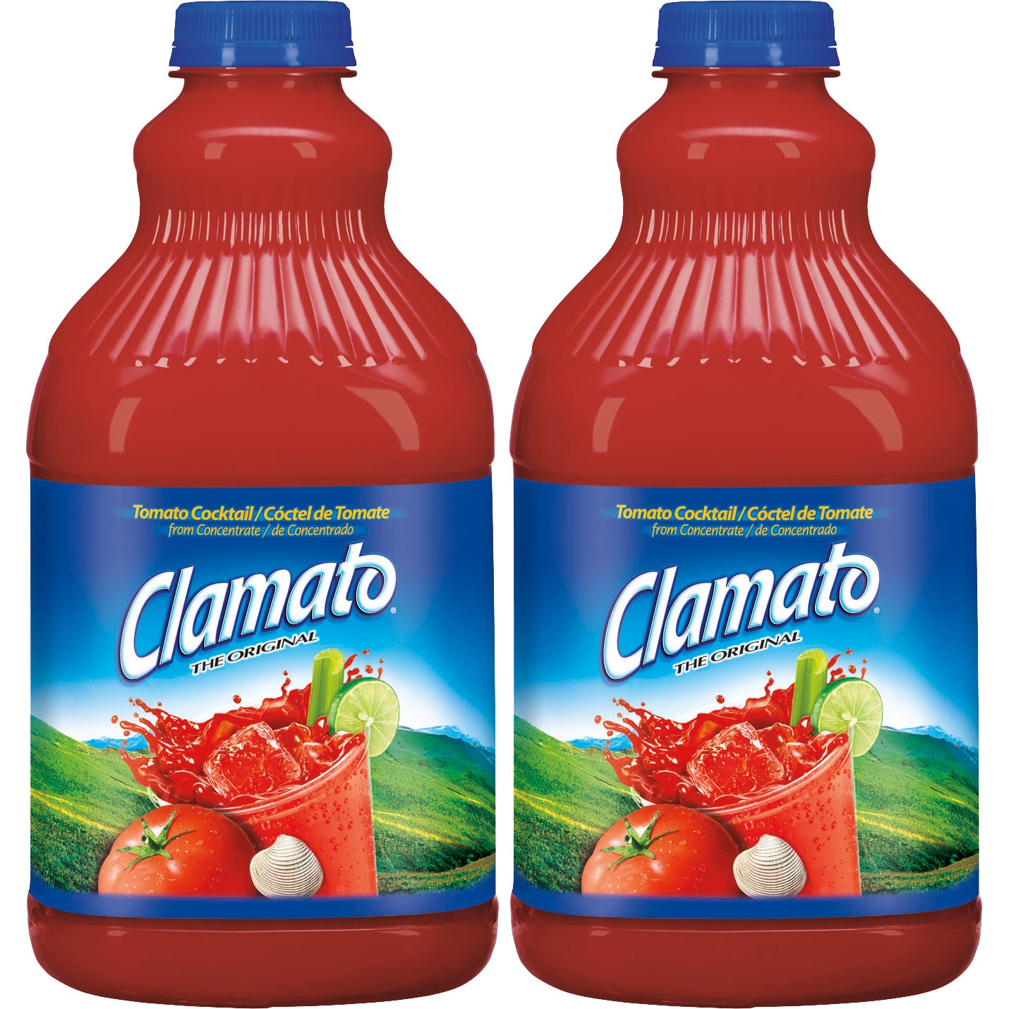 CLAMATO TOMATO COCKTAIL JUICE 2/64 OUNCE BOTTLES