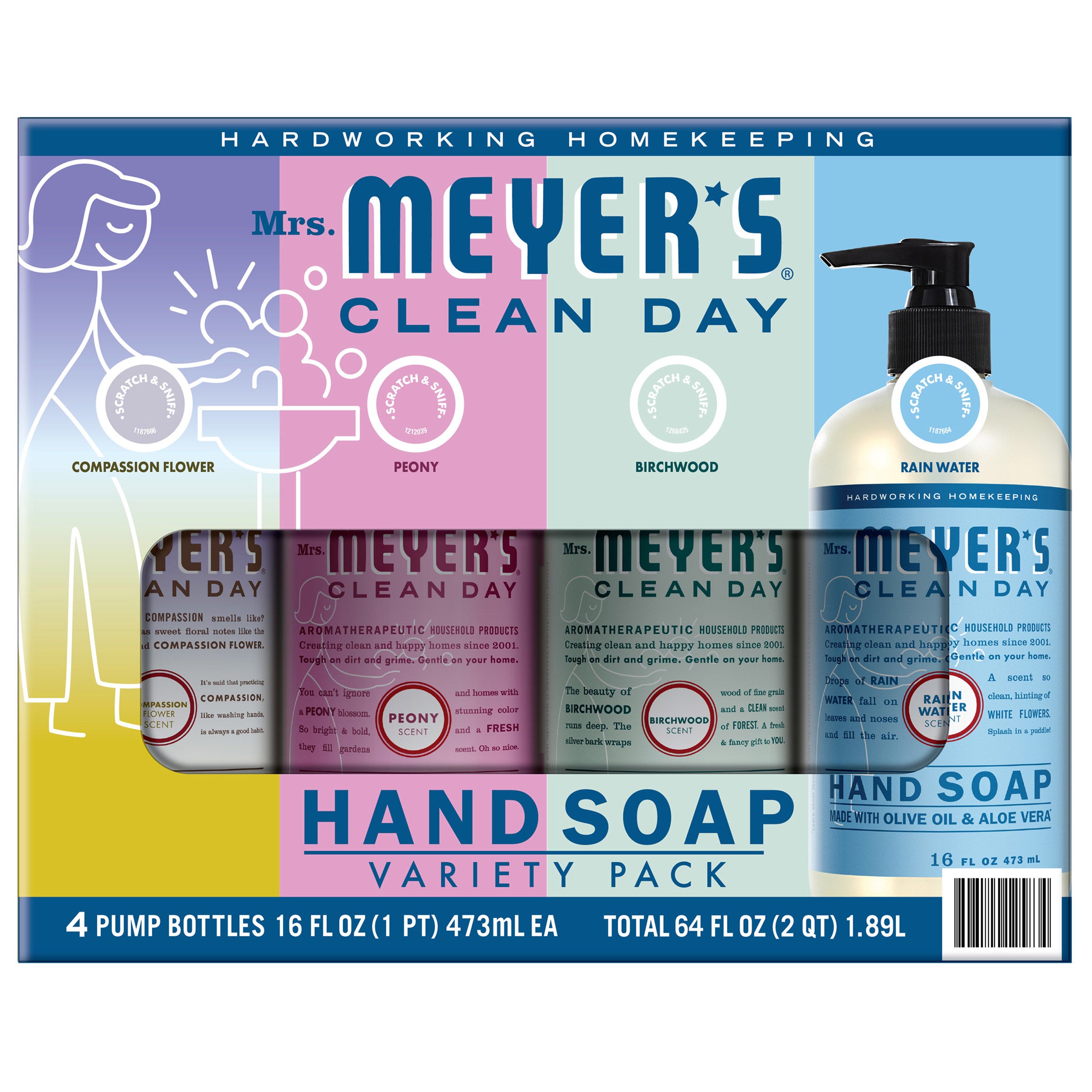 MRS. MEYERS CLEAN DAY HAND SOAP 4 - 16 FL OZ
