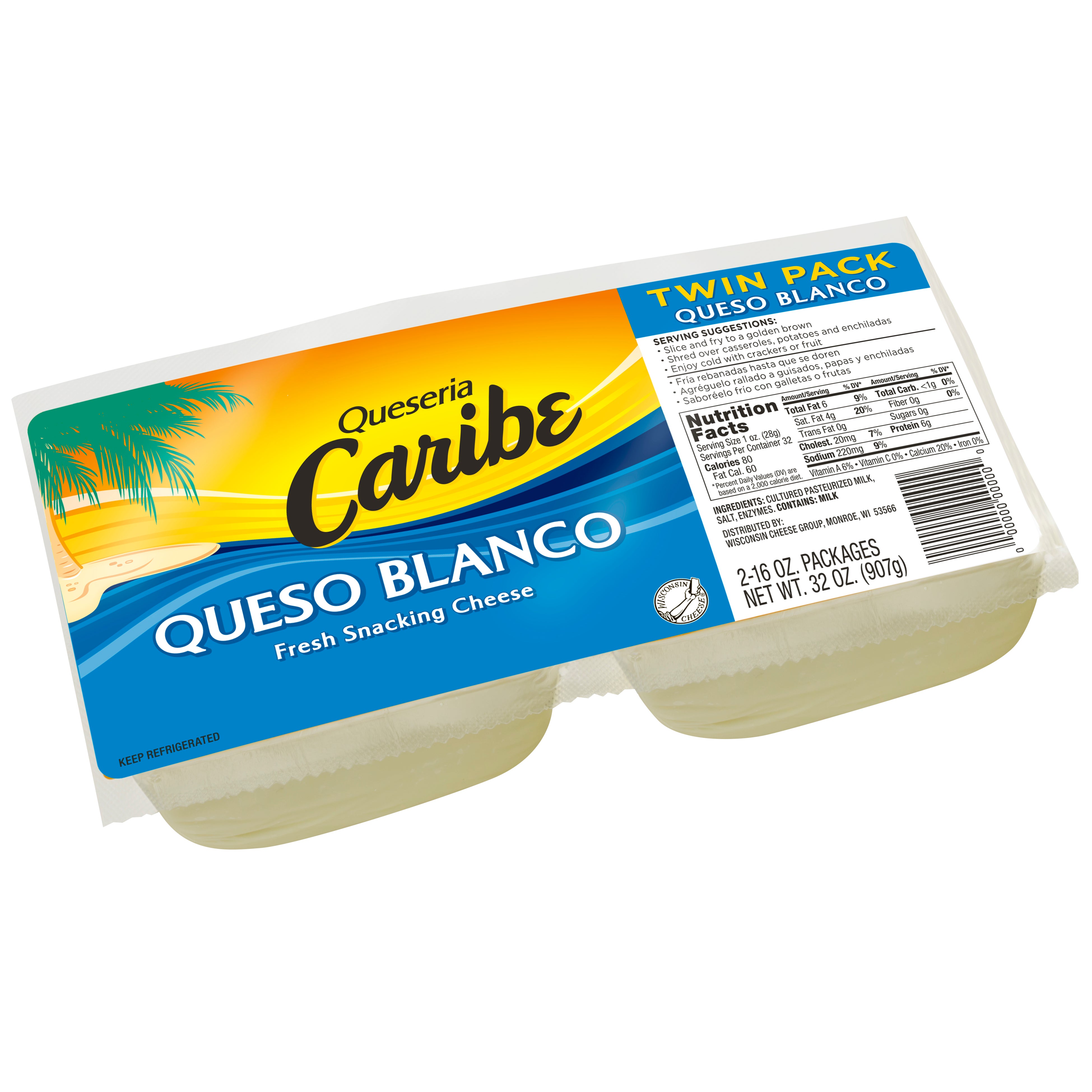CARIBE QUESO BLANCO 2/1 LB