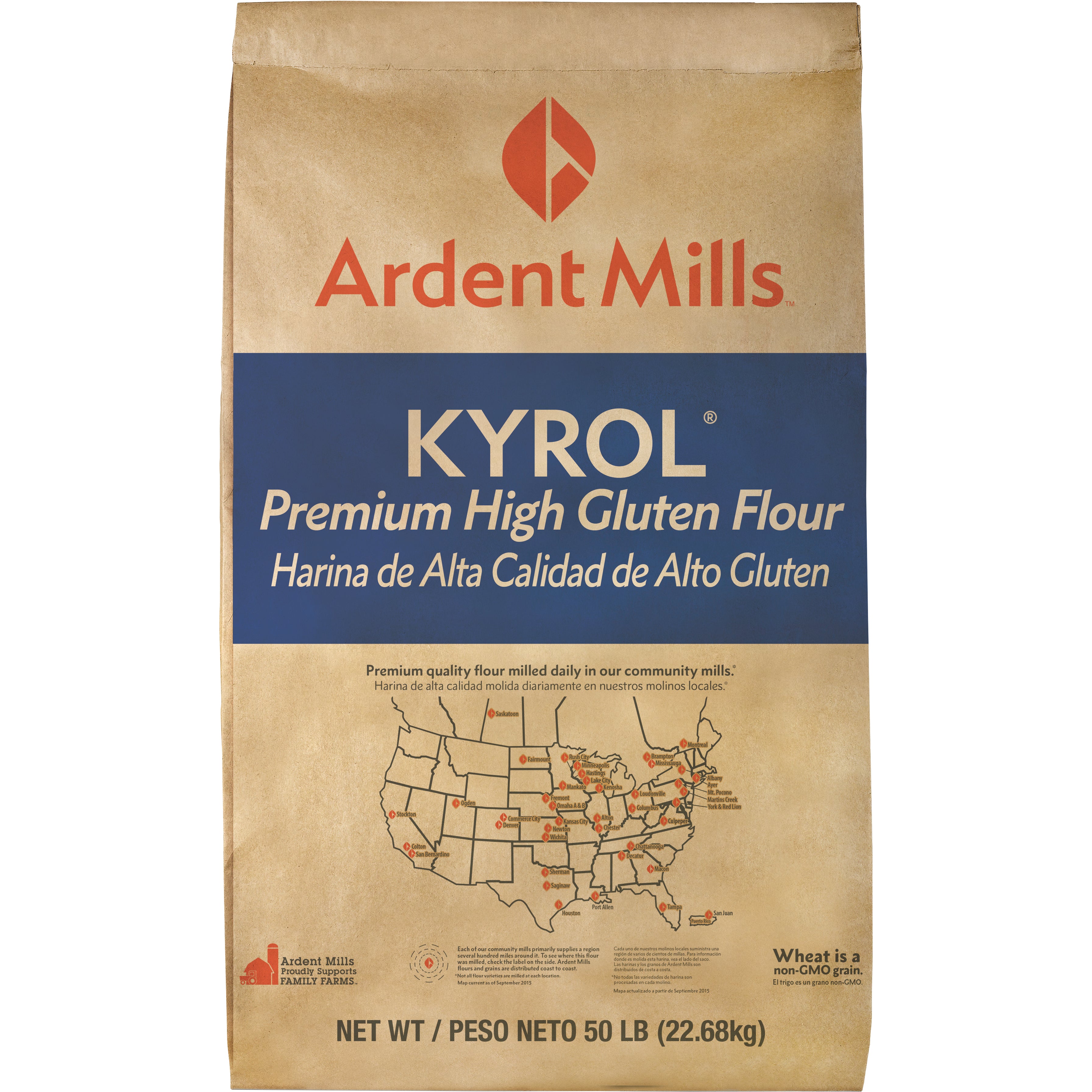 ARDENT MILLS KYROL PREMIUM FLOUR HIGH GLUTEN 50 LB