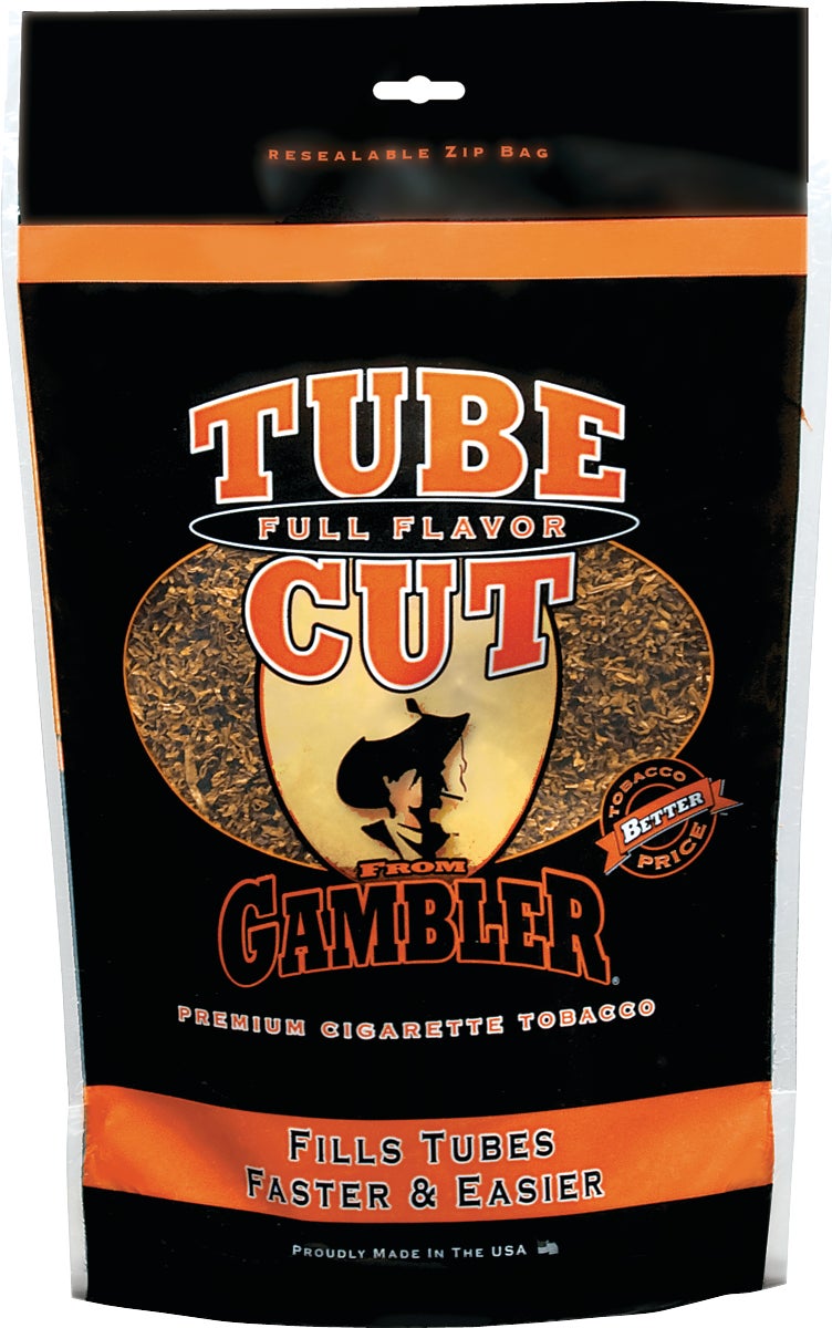 GAMBLER TUBE CUT FF CIGARETTE TOBACCO 3 OZ BAG GTMRE