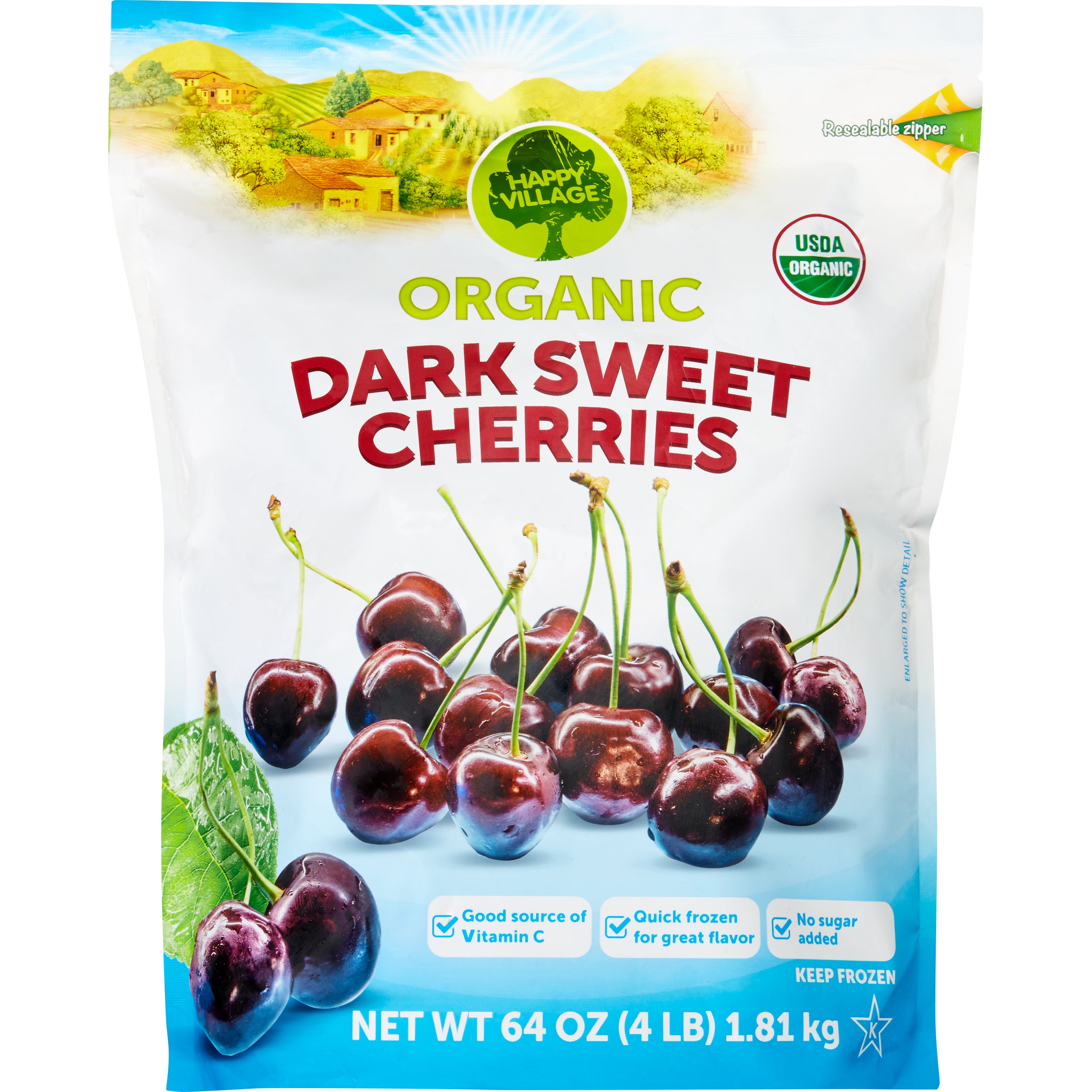 HAPPY VILLAGE ORGANIC CHERRIES 4 LBS