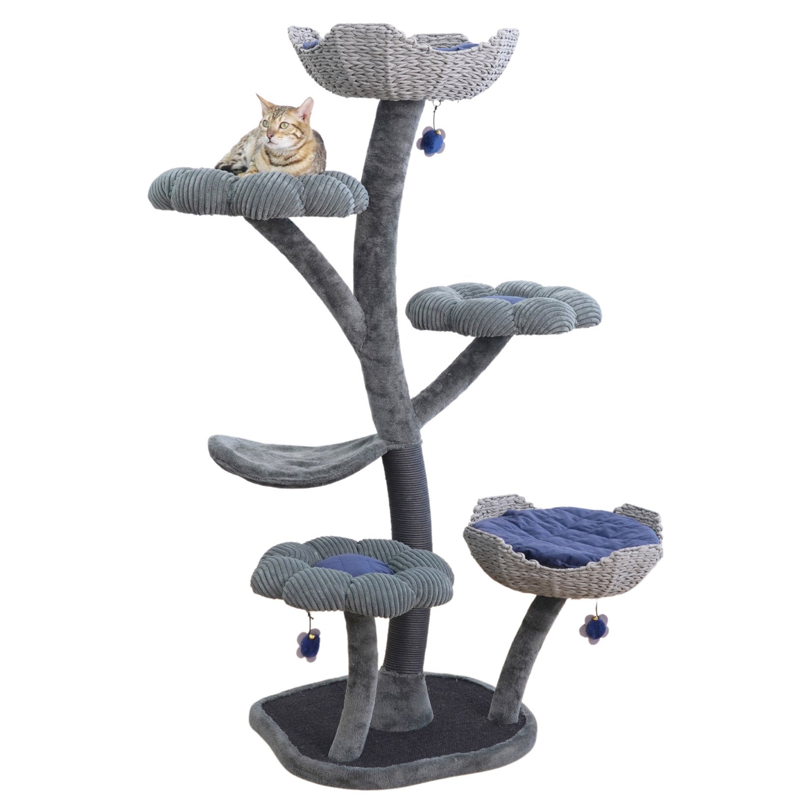 CATRY BLUE BLOSSOM CAT TREE 59¨ - Image 1