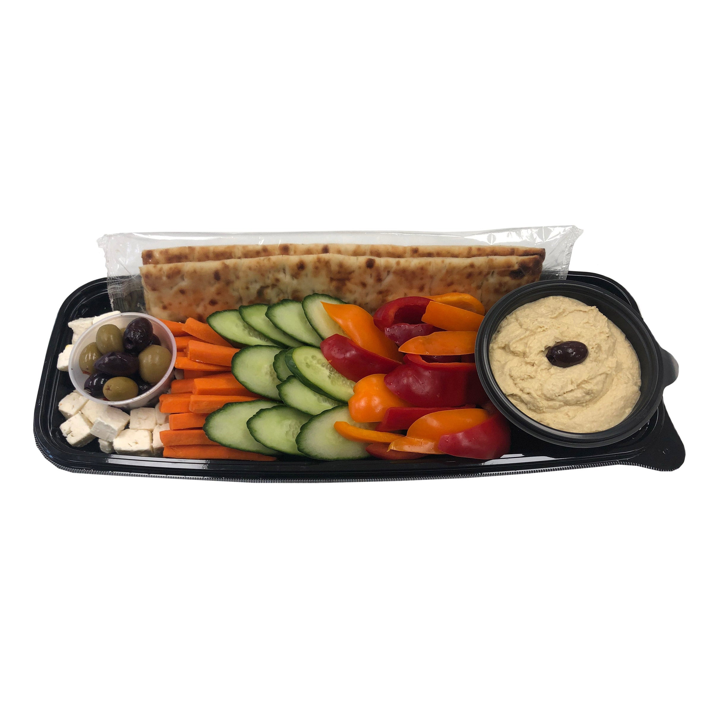 MEDITERRANEAN TRAY W/KS ORGANIC HUMMUS PER LB