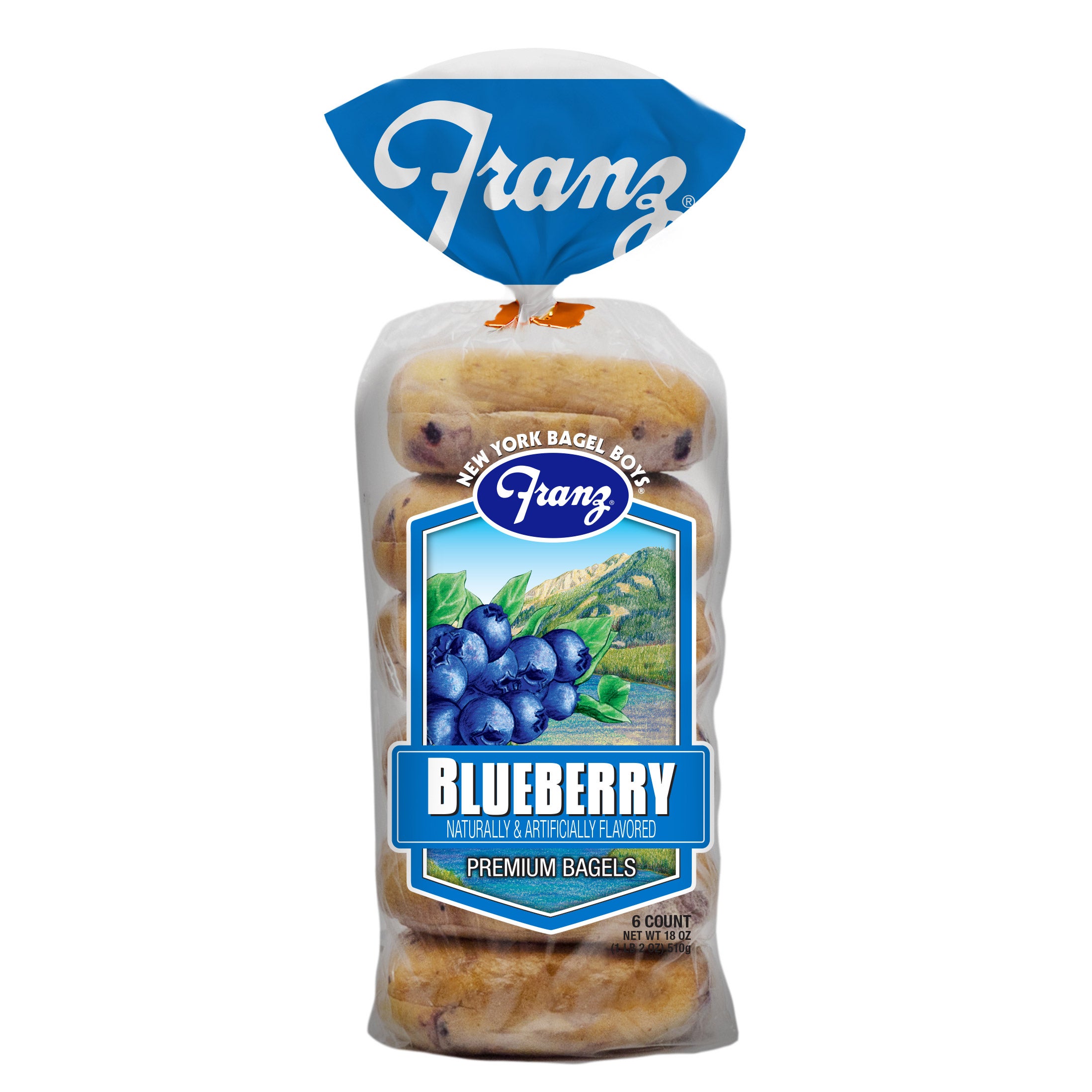 FRANZ BLUEBERRY BAGELS 6 CT
